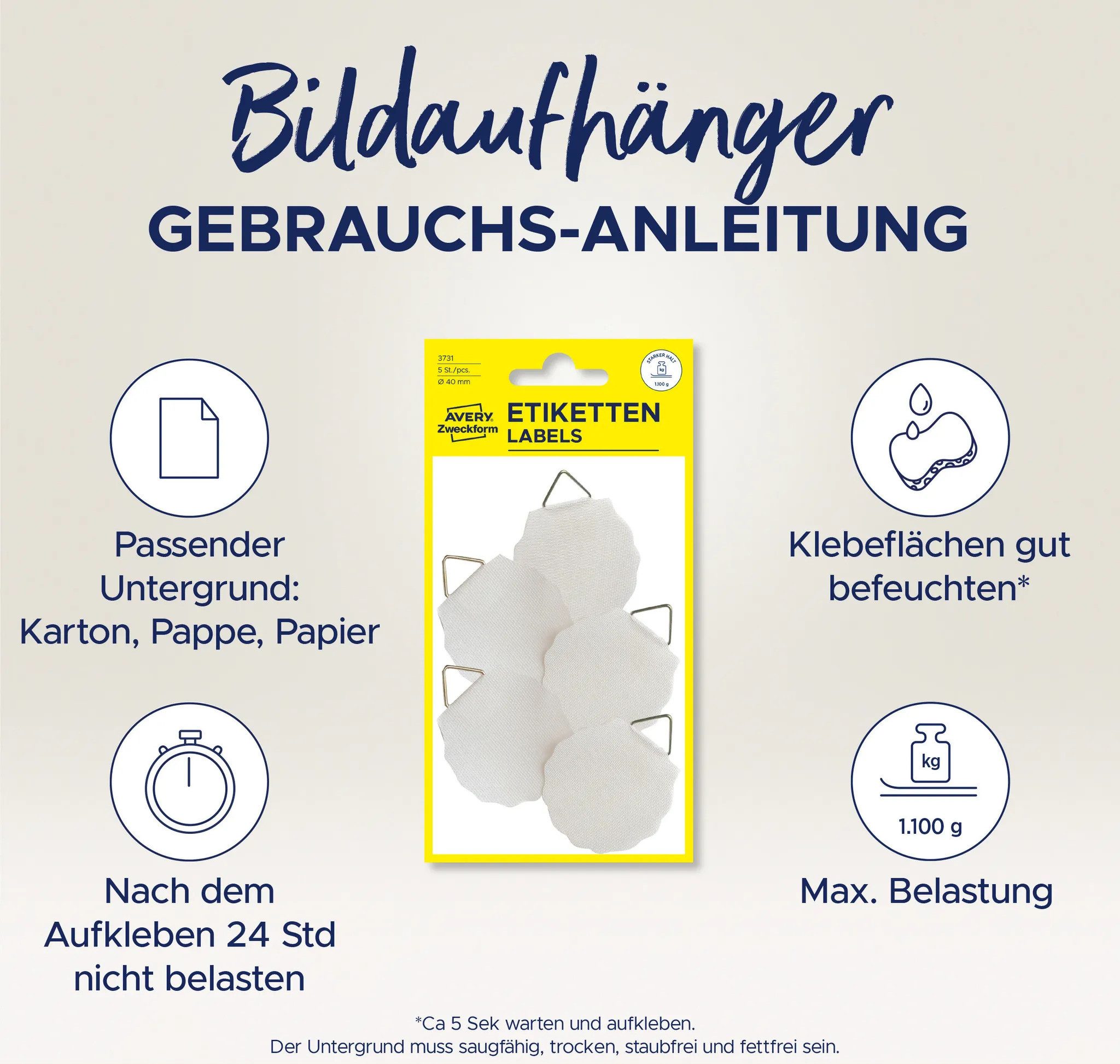 20 Stück Bilder-Klappösen Mit Nägeln – 20 X 10 Mm, Für Sichere Wandmontage Von Bildern