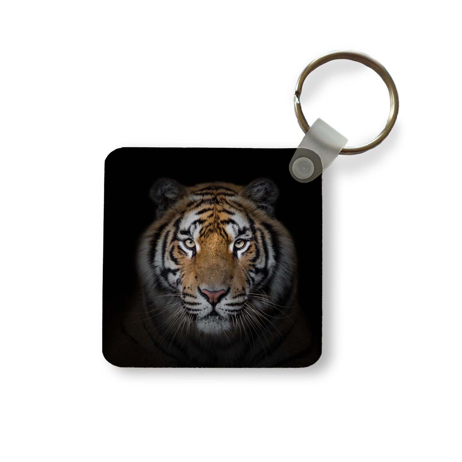 Schlüsselanhänger Tiger - Wildtiere - Porträt - Schwarz - Tiere