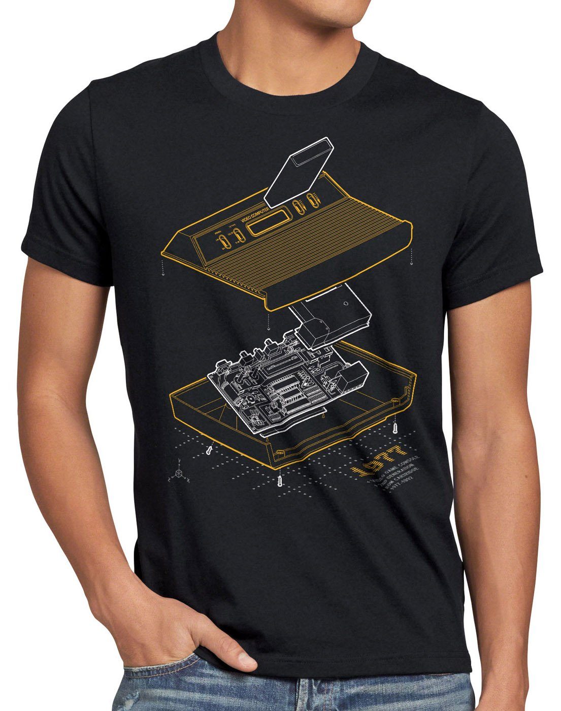 style3 T-Shirt VCS 2600 anno 977 classic gamer retro atari heimcomputer 80er retro