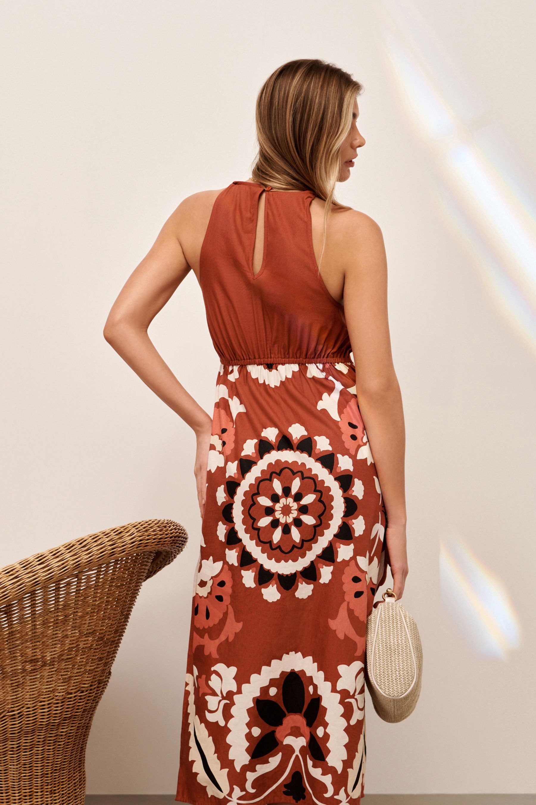Next Sommerkleid Sommerkleid mit Stehkragen (1-tlg) günstig online kaufen