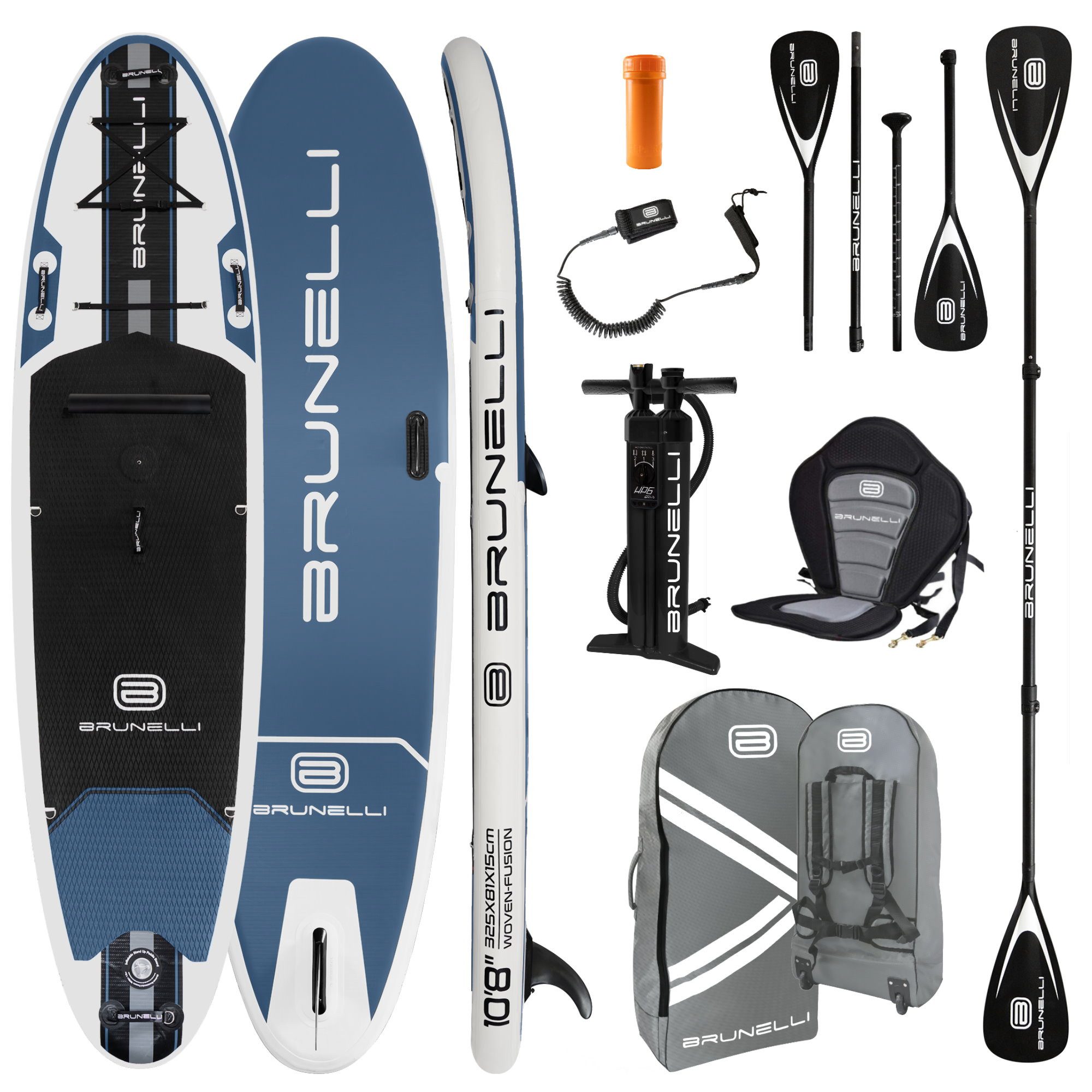 Brunelli SUP-Board BRUNELLI 10.8 Windsurf Woven X Fusion Double Layer SUP Board Stand Up