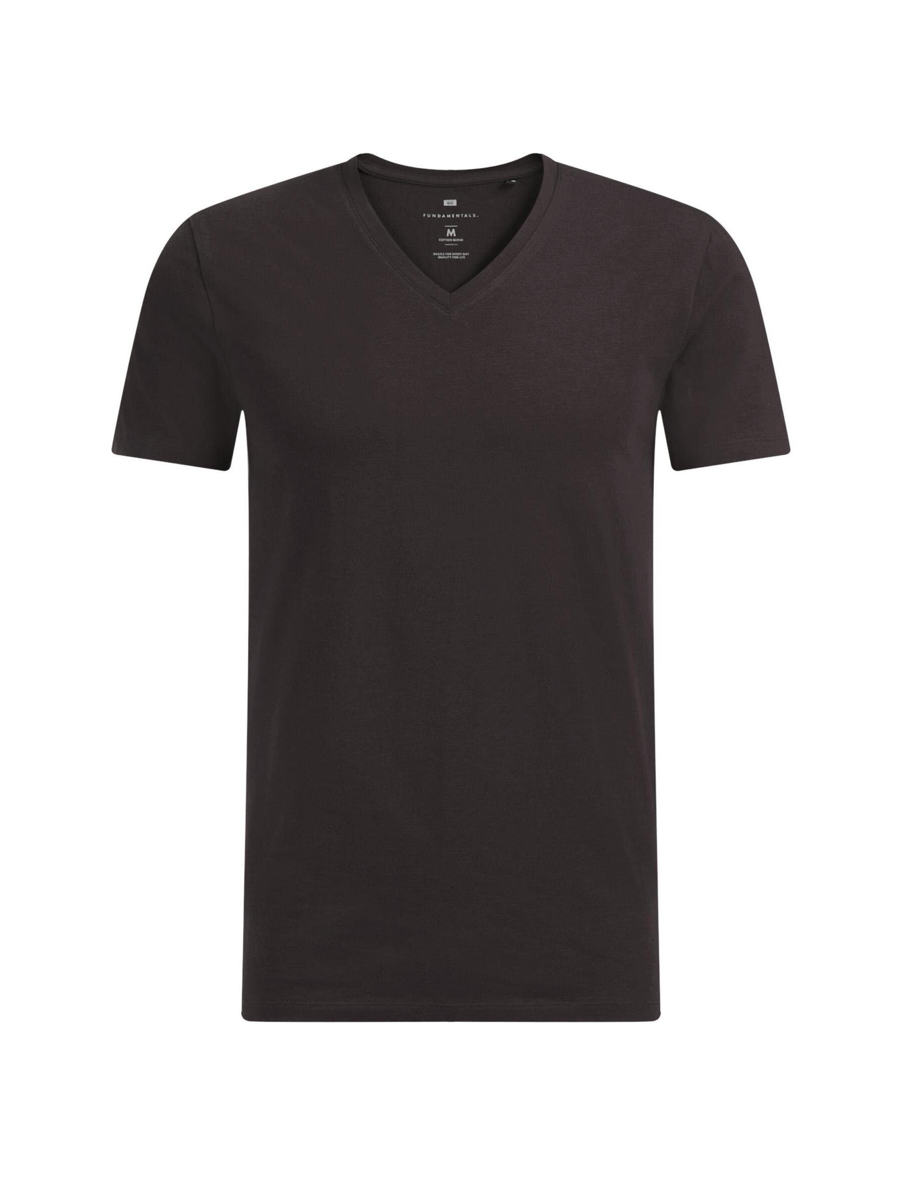 WE Fashion (1-tlg) Dunkelgrau T-Shirt meliert