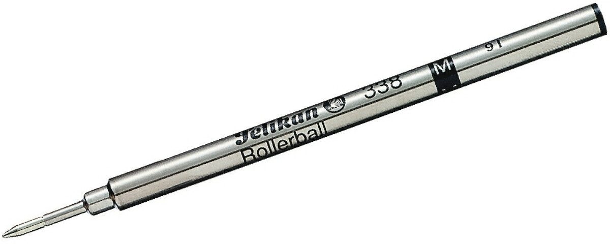 Pelikan Kugelschreiber Tintenroller-Ersatzmine 338 M schwarz Packung mit 10 Stück