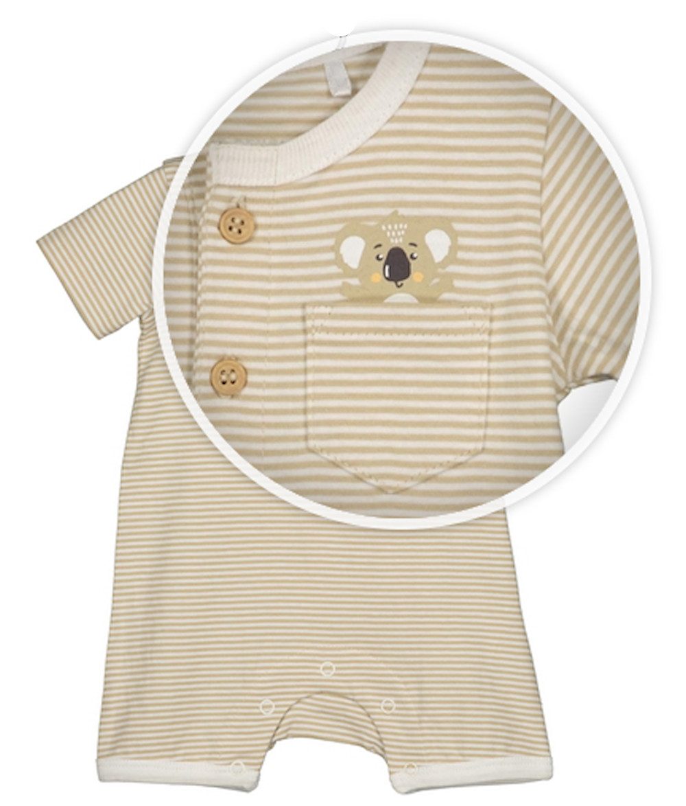 Blue Seven Spieler Blue Seven Baby Jungen Spieler Babyanzug Einteiler Koala stripes camel (1-tlg)