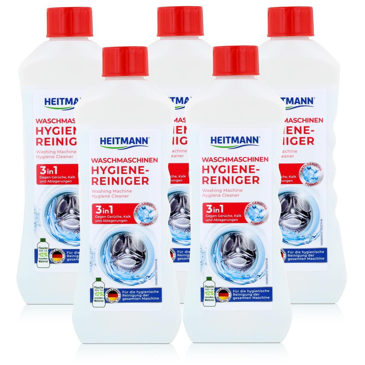 Heitmann Waschmaschinen Hygiene Reiniger 250ml gegen Kalk und Gerüche Spezialwaschmittel