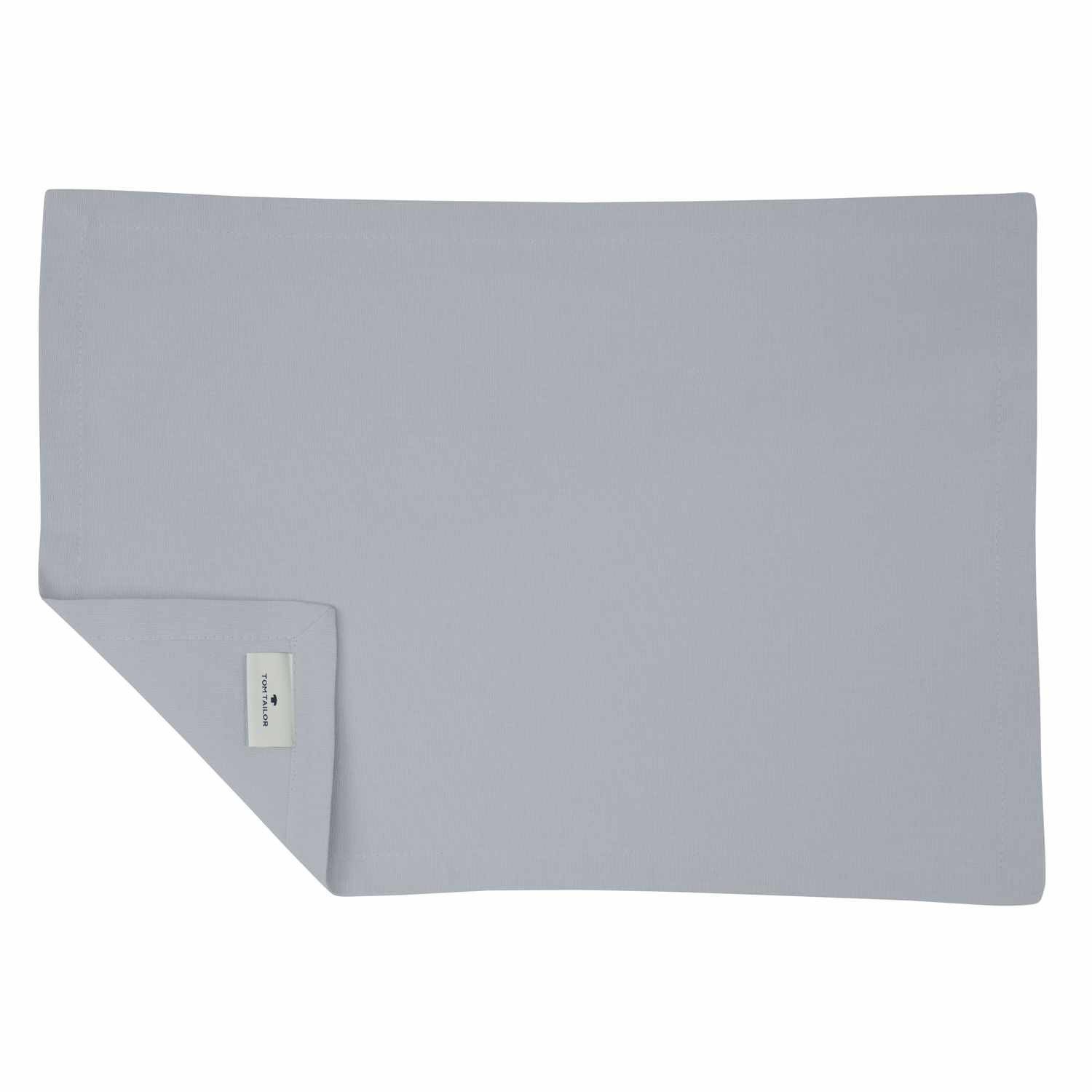 TOM TAILOR Platzset DOVE Tisch Set, (Spar-Set, 6-St), 35 x 50 cm in Silbergrau