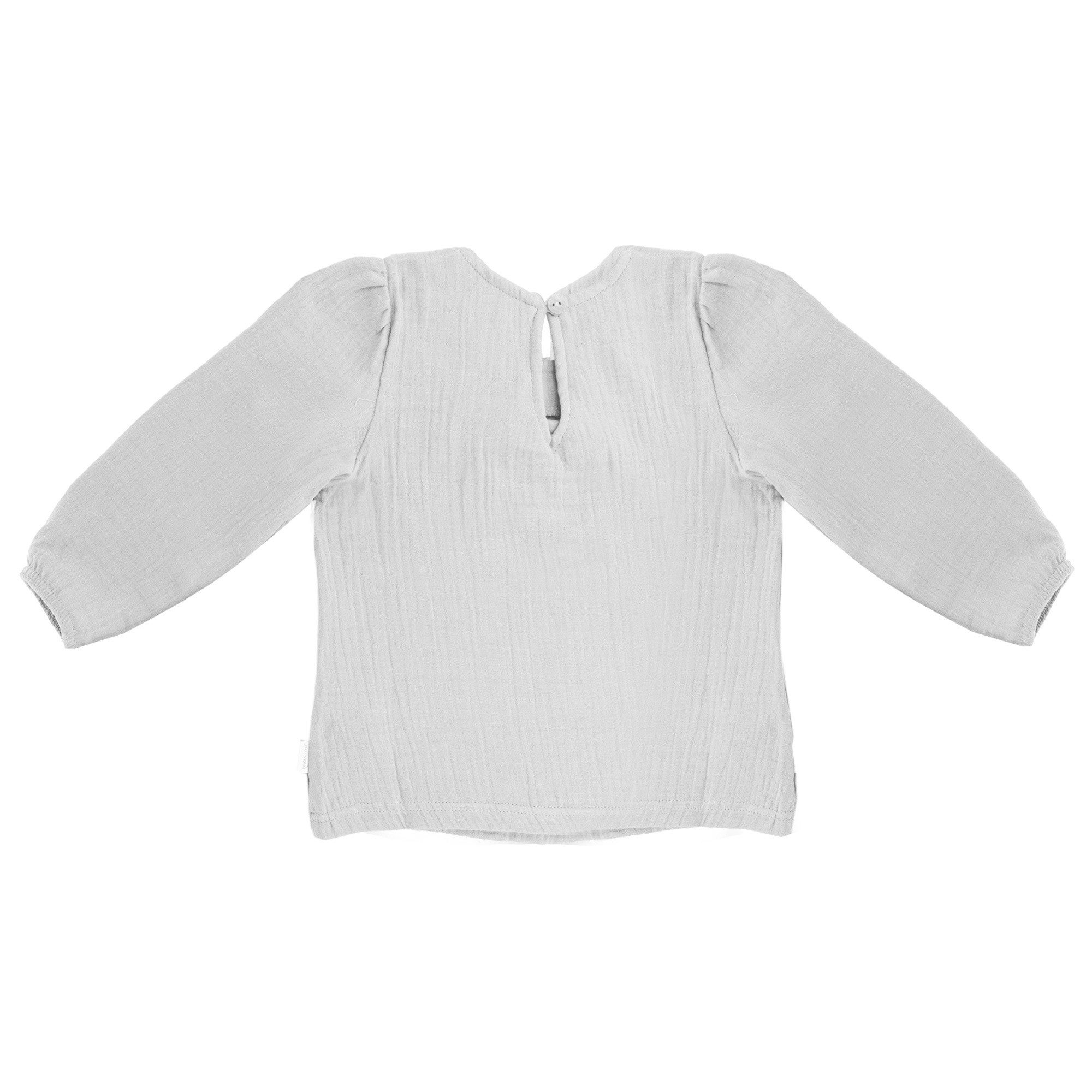 MAXIMO Shirtbluse GOTS MINI GIRL-Bluse langer Ärmel, Musselin (1-tlg)