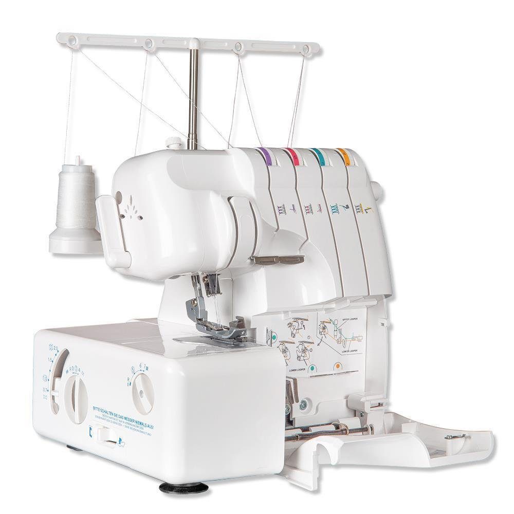 Gritzner Overlock-Nähmaschine GRITZNER 788 Overlock LED Version Black&White Edition mit Overlockgarn