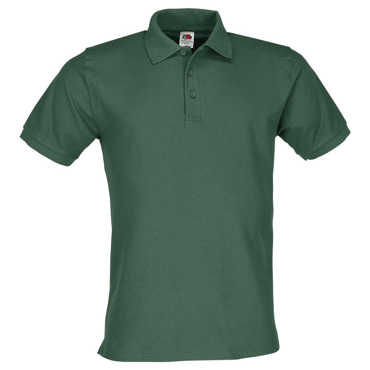 the Poloshirt Polo Stoffbeutel MyShirt GRATIS flaschengrün Loom + Premium Fruit of