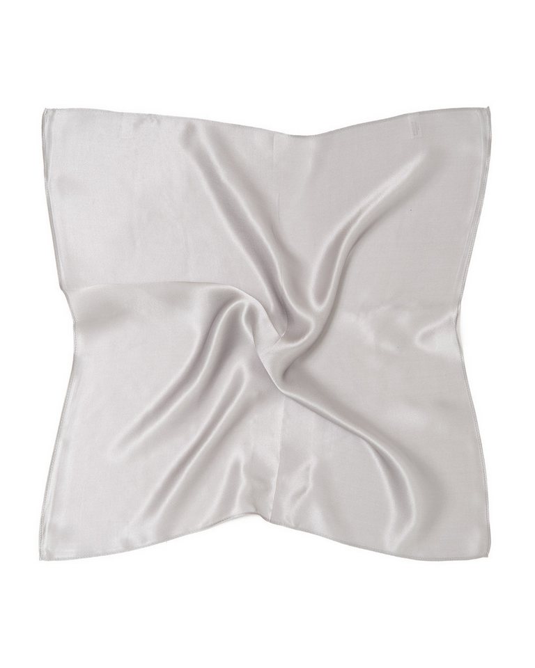 MayTree Seidentuch quadratisch einfarbig 53x53cm Nickituch, Bandana-Schal, (Stück), 100% Seide