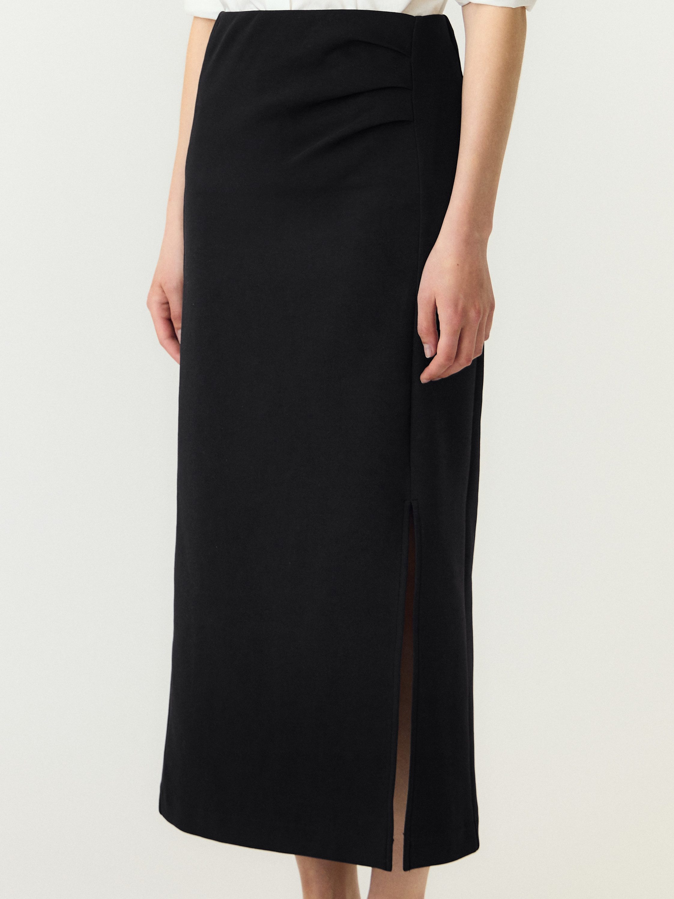 Y.A.S Maxirock YASPINA HW LONG SKIRT NOOS Baumwollmischung, high waist