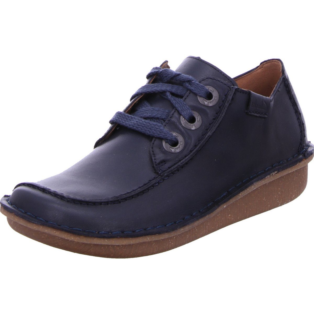 Clarks blau Schnürschuh (1-tlg)