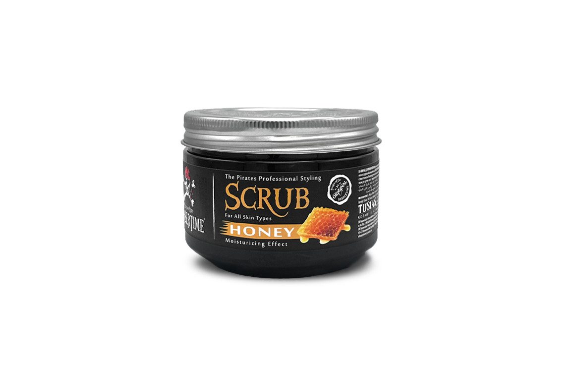 BARBERTIME Gesichtsmaske Face Scrub Gesichts Scrub Maske für alle Hauttypen 300ml Honey