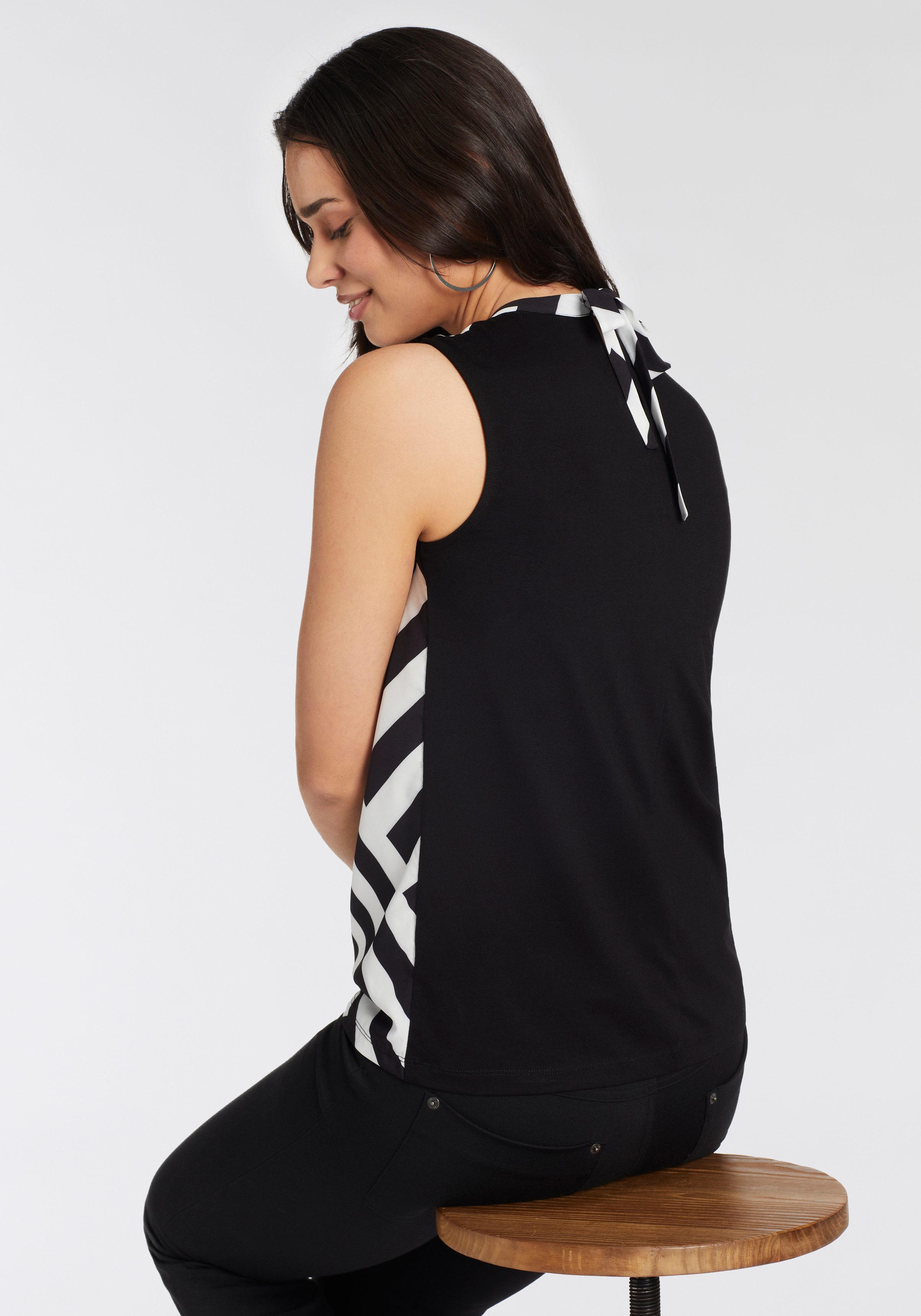 Laura Scott Blusentop mit modernem Allover-Print günstig online kaufen