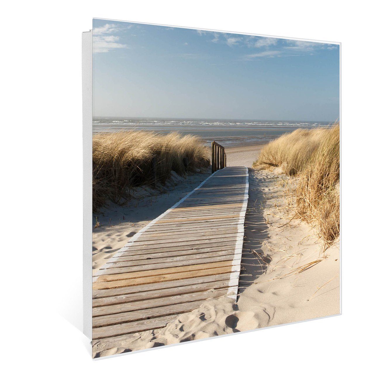 banjado Schlüsselkasten Glas Dünen (Stahl Gehäuse, günstig online kaufen