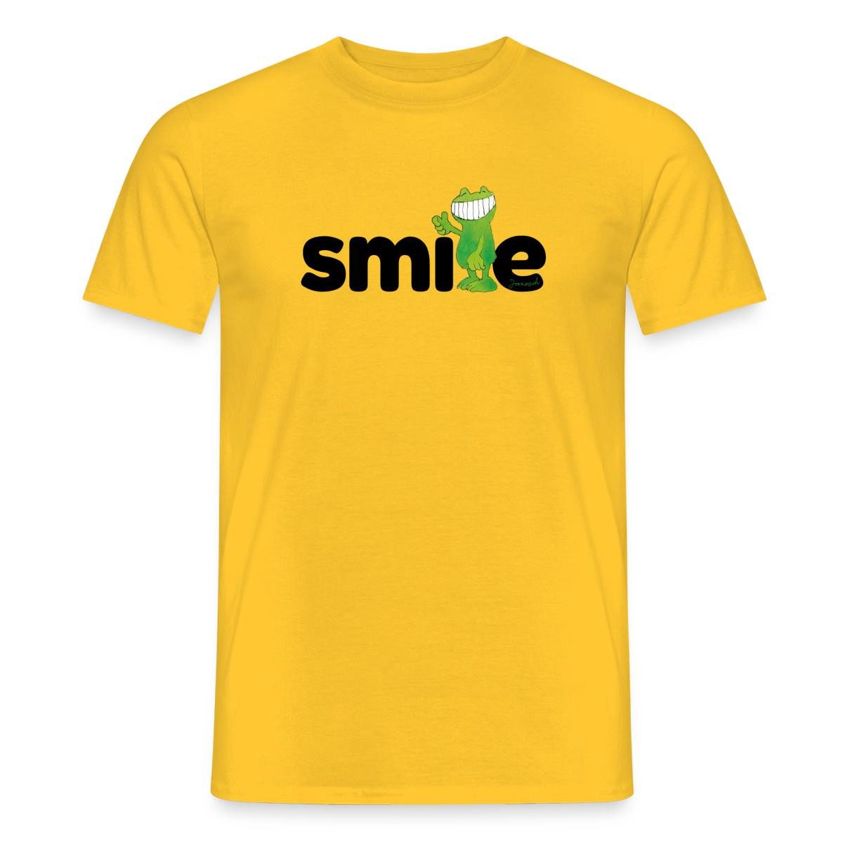 Spreadshirt T-Shirt Janosch Günter Kastenfrosch Smile Design Männer T-Shirt (1-tlg)