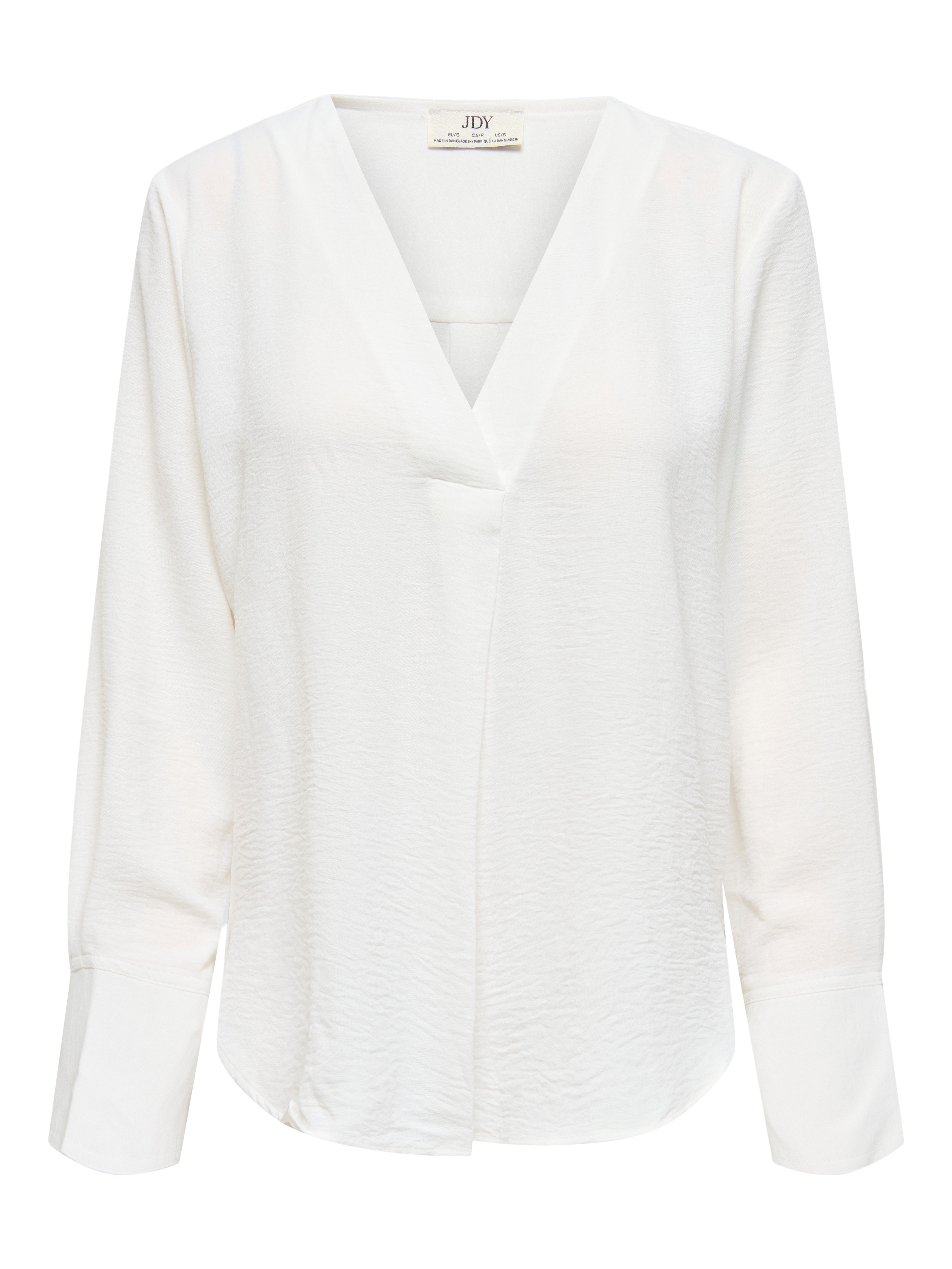 JDY Langarmbluse JDYLION L/S V-NECK TOP WVN Polyester, regular fit