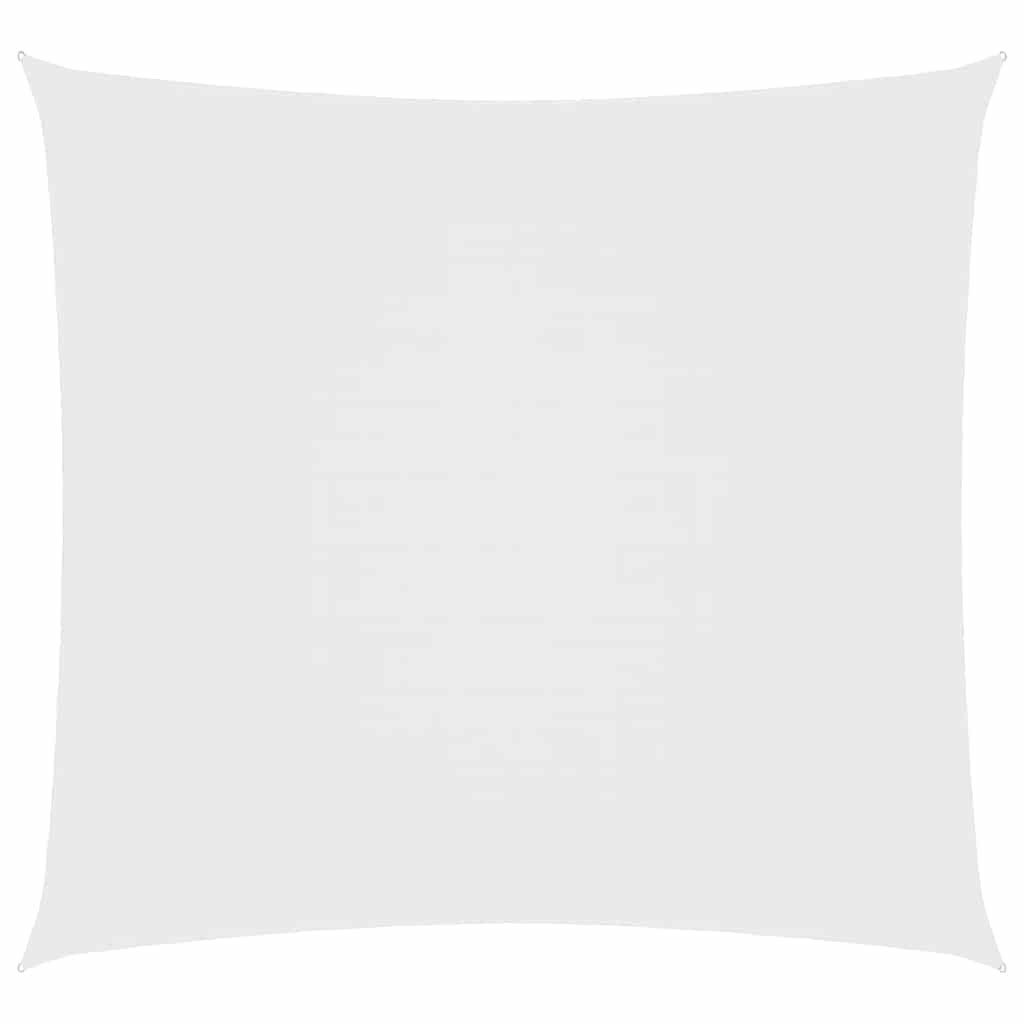 vidaXL Sonnensegel Sonnensegel Oxford-Gewebe Quadratisch 6x6 m Weiß, (1-tlg)