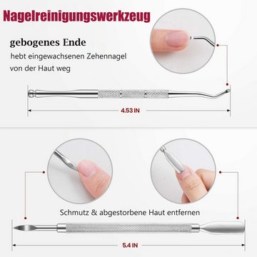 Ailiebe Design Nagelknipser-Set, 6-tlg., Edelstahl