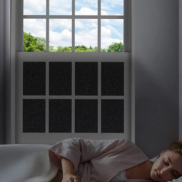 Sonnenschutz-Fensterfolie Fensterfolie Blickdicht Lichtdicht Selbstklebend Verdunklungsfolie, Rnemitery