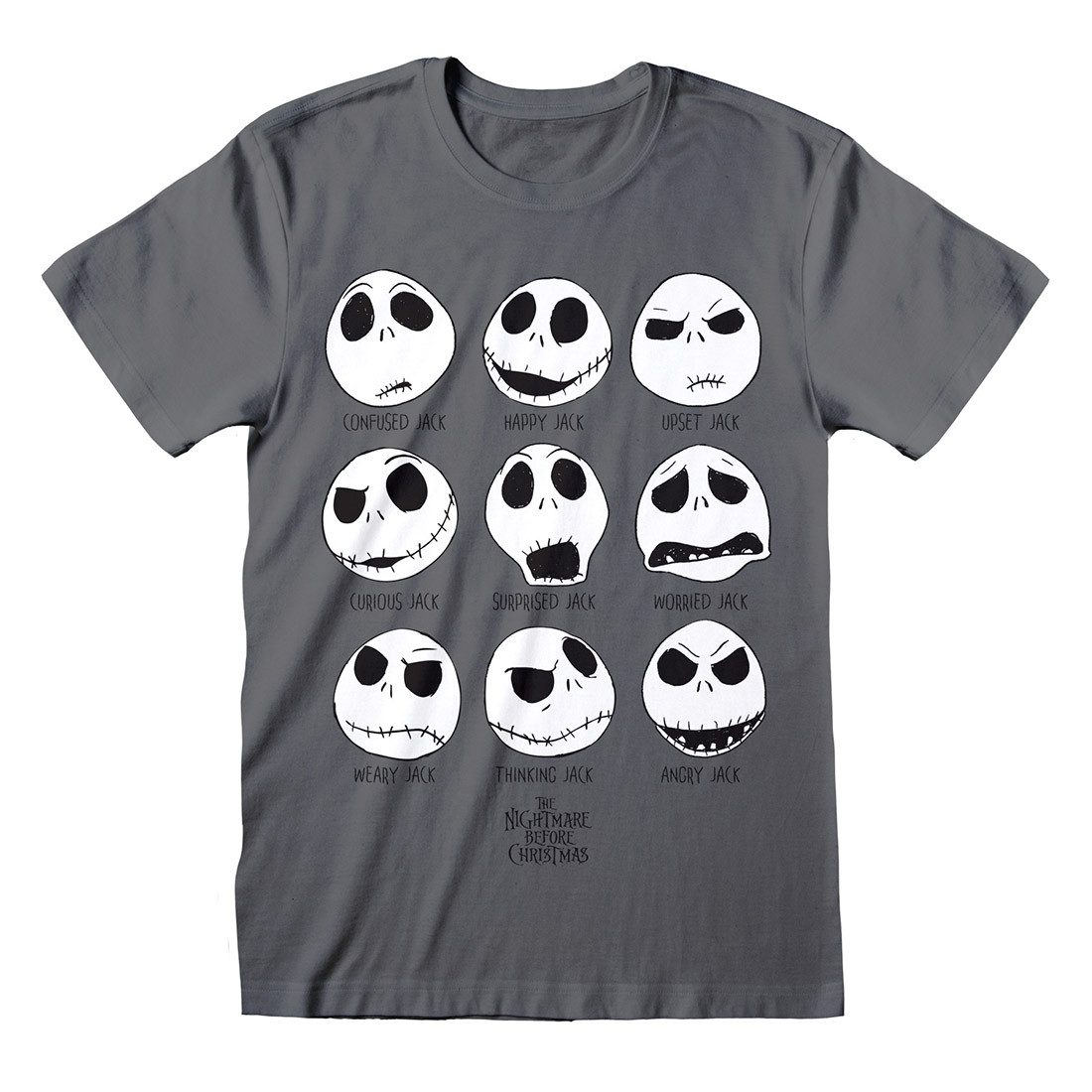 The Nightmare Before Christmas T-Shirt Many Faces