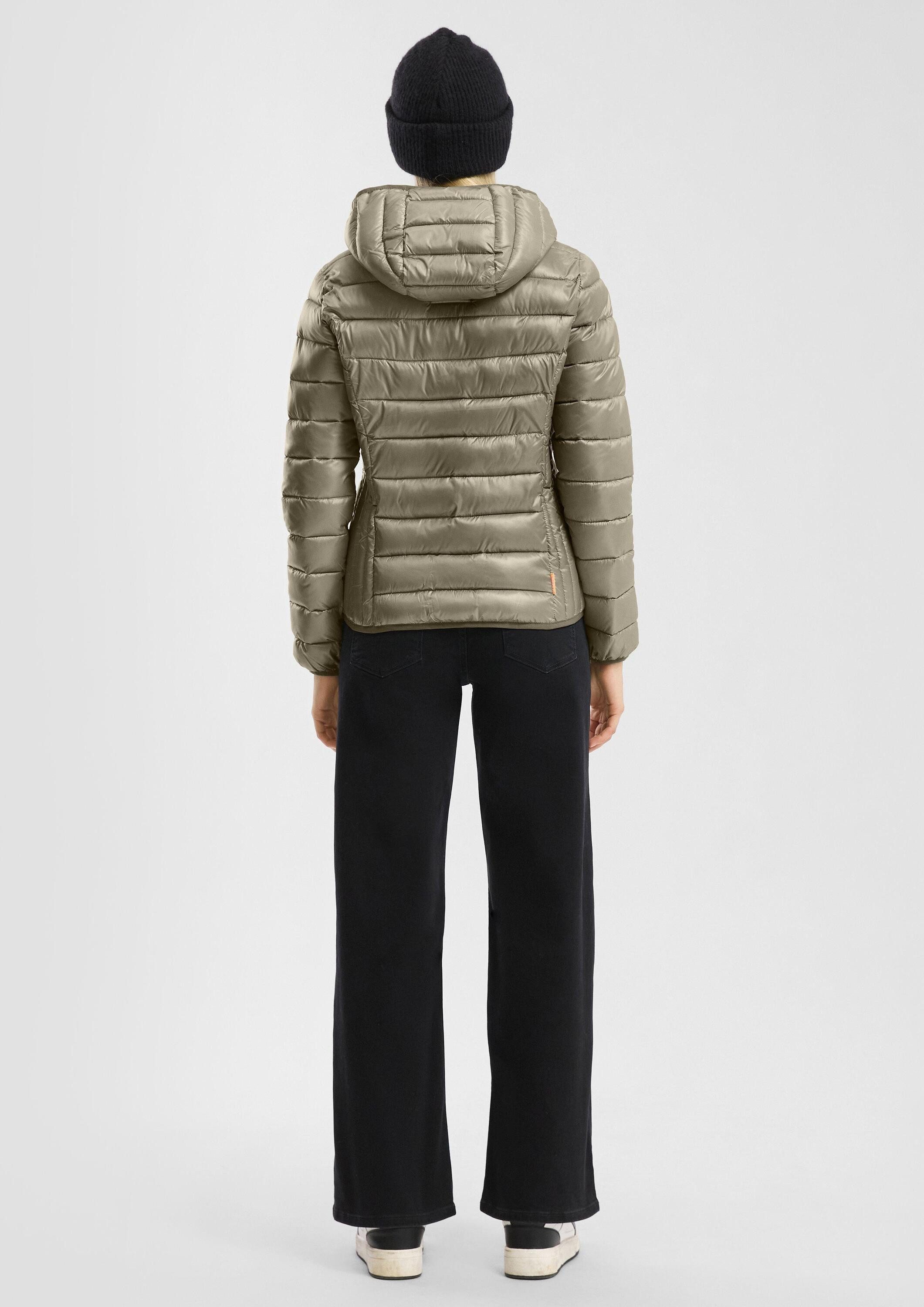 QS Funktionsjacke Outdoor-Jacke Leicht wattierte Steppjacke mit Kapuze