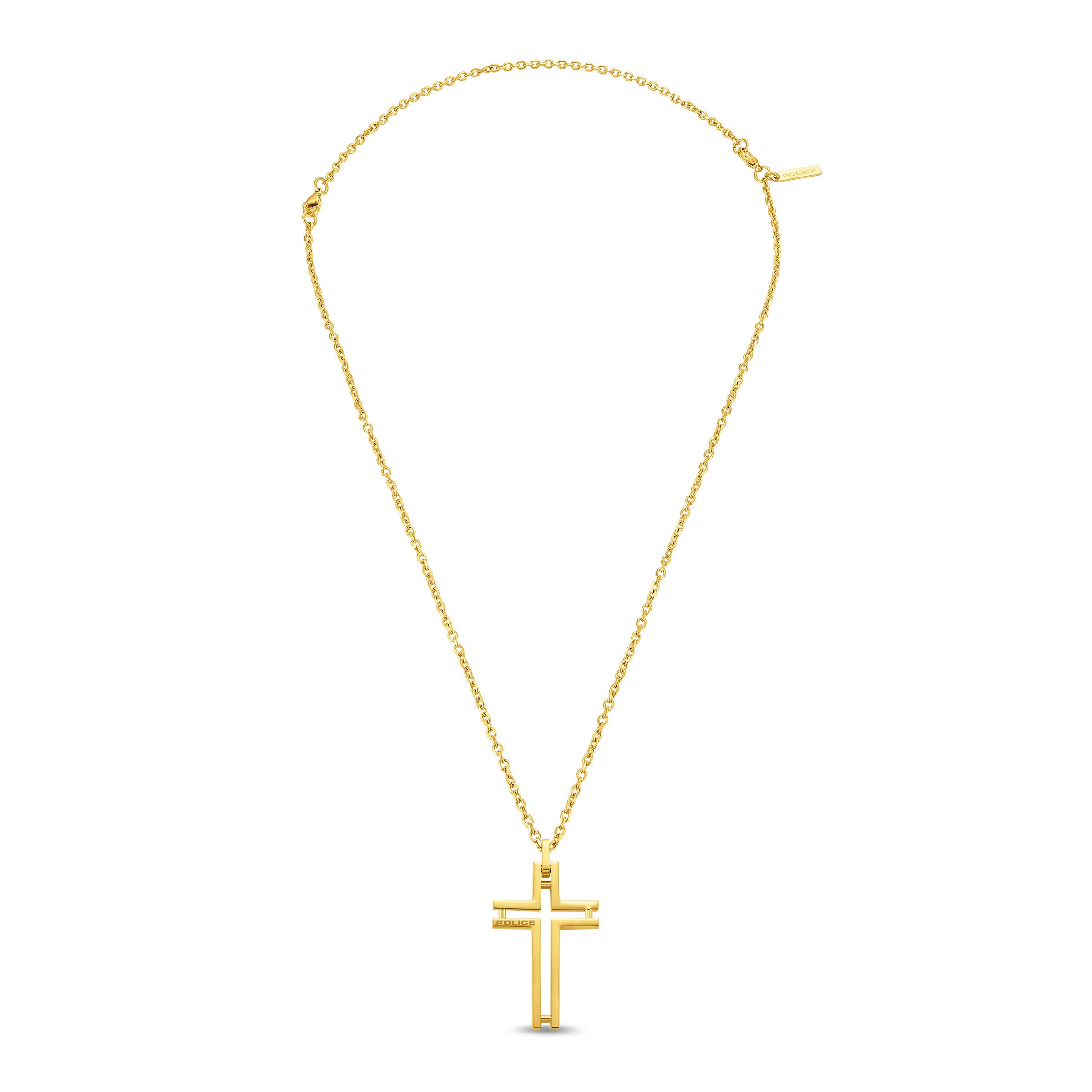 Police Kette mit Anhänger Framed Kreuz