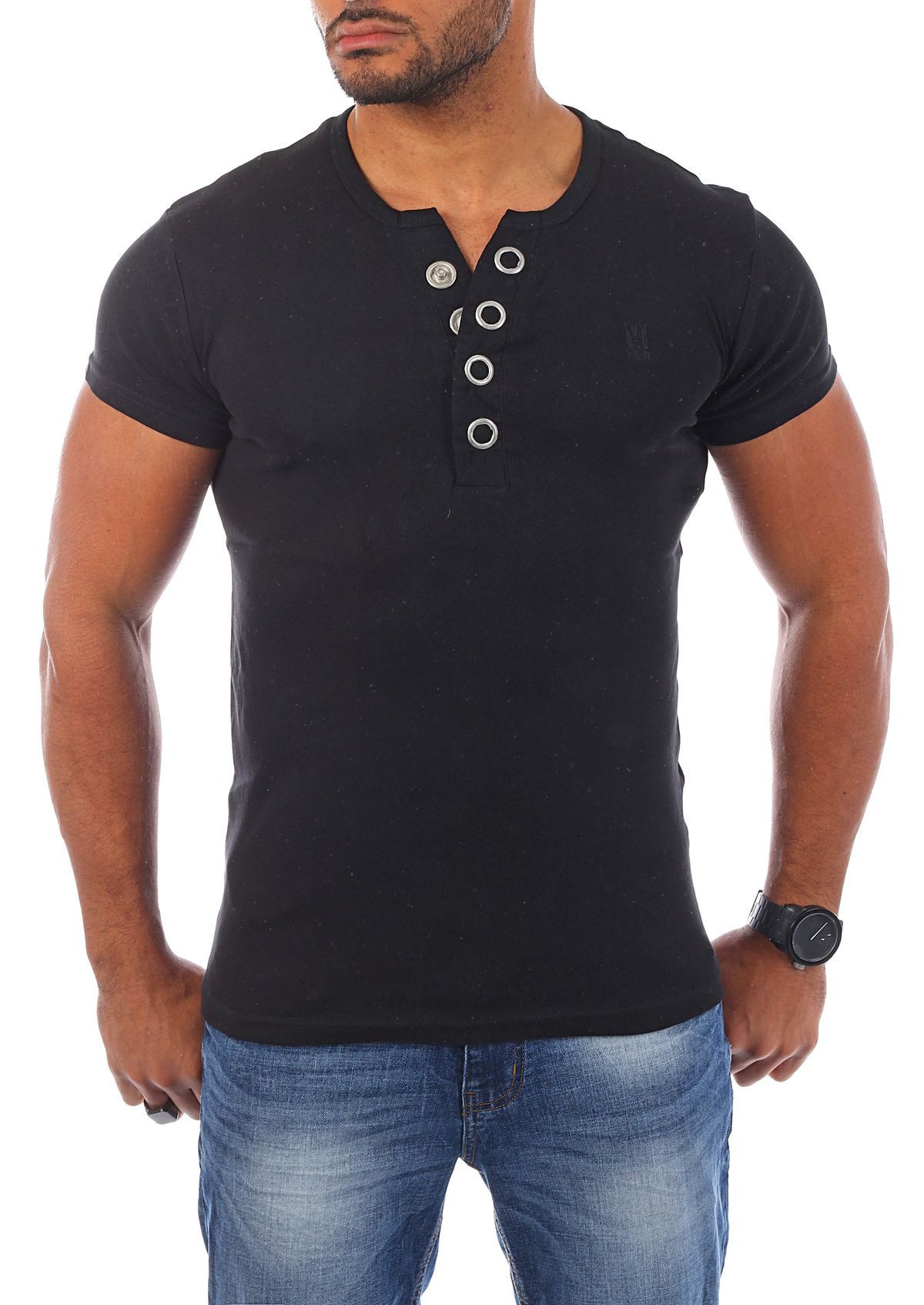 Young & Rich T-Shirt Herren basic günstig online kaufen
