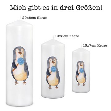 Mr. & Mrs. Panda Formkerze 19 x 8 cm Pinguin Lolli - Weiß - Geschenk, Taufgeschenk Kerze, Gesche (1-tlg), Vielfältige Designs