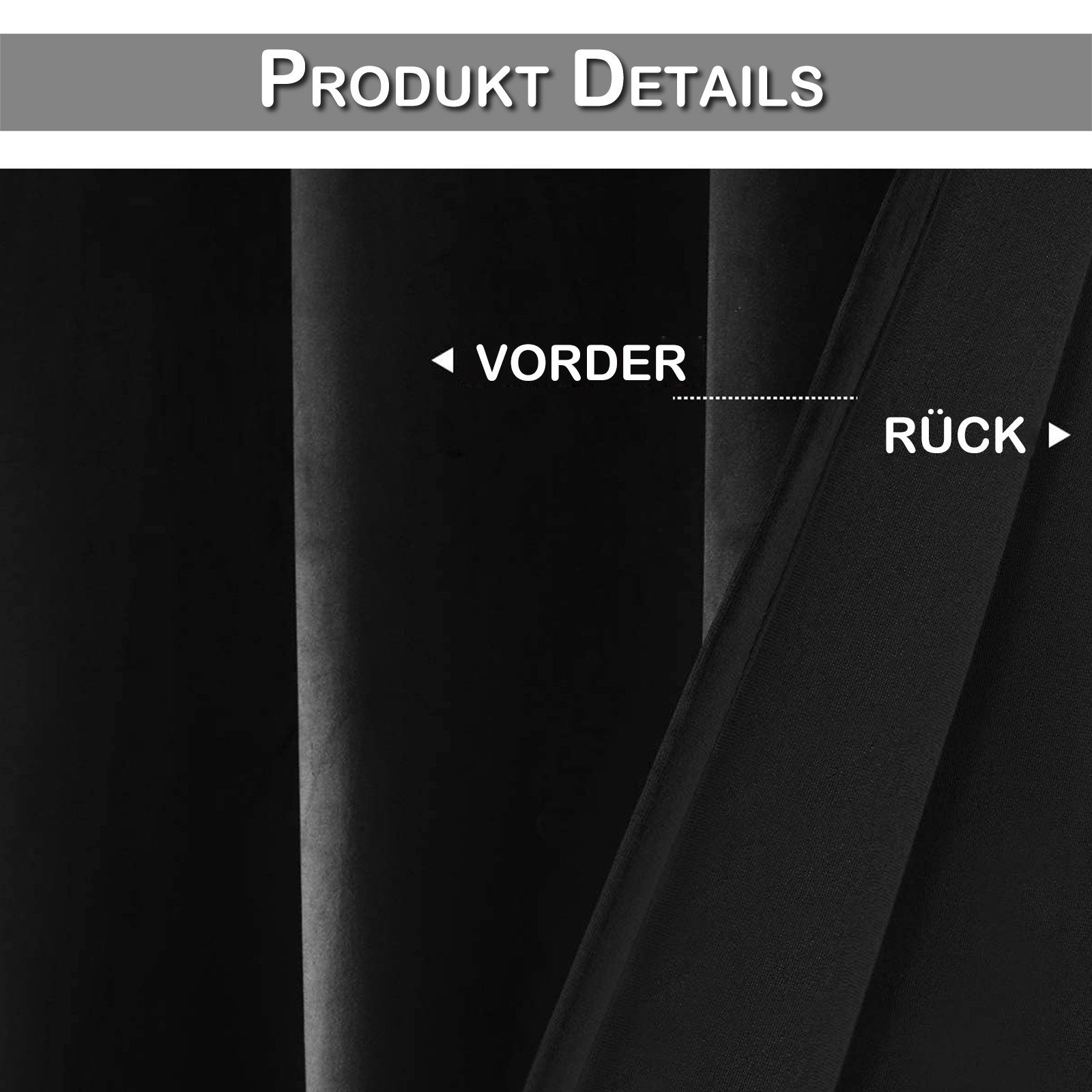 LMaxhome Vorhang Samt Verdunklungsvorhänge Kurz Fenster Schwarz Stangentasc günstig online kaufen