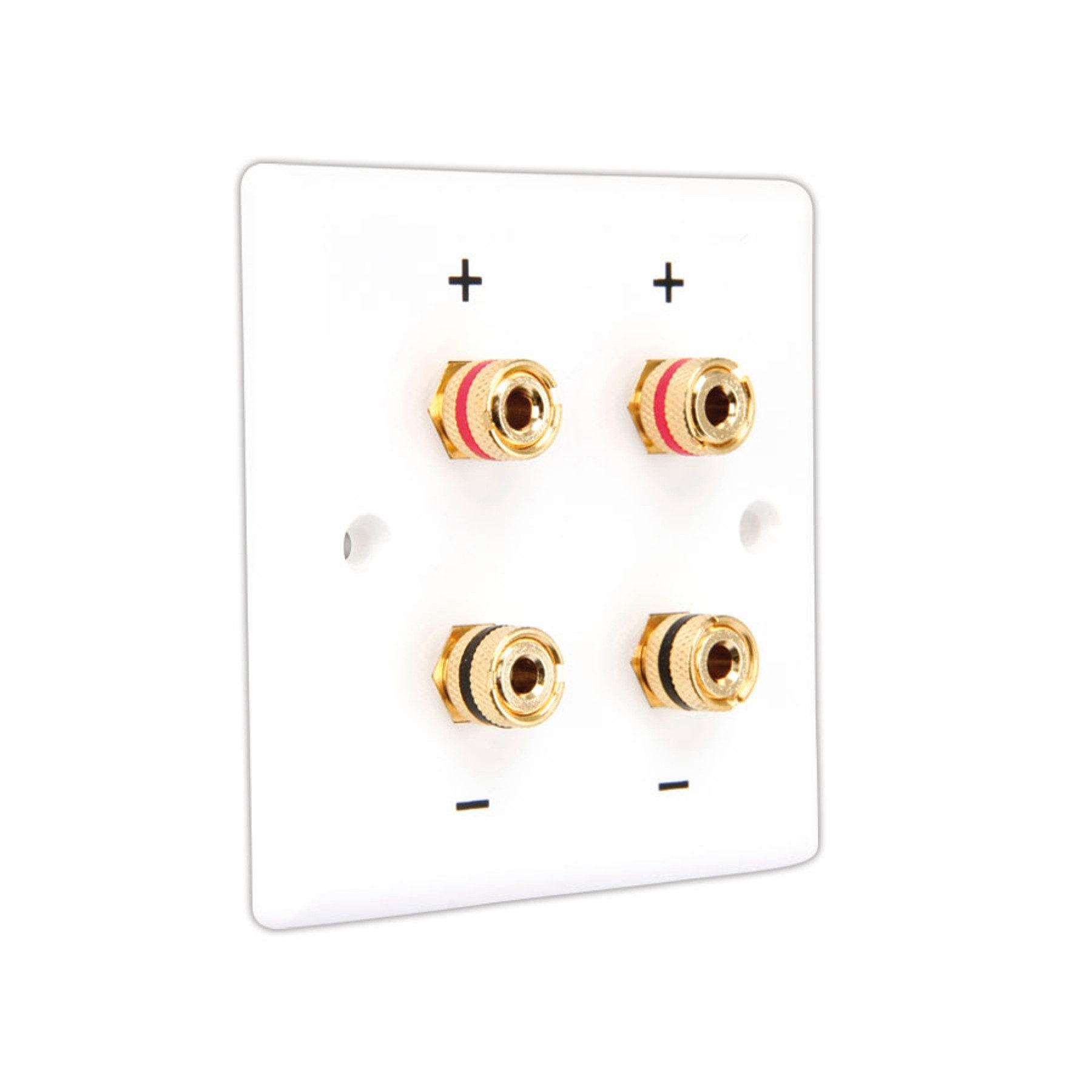 Dynavox Verbindungsklemme DYNAVOX Lautsprecher-Anschlussblende Kunststoff, 4-polig