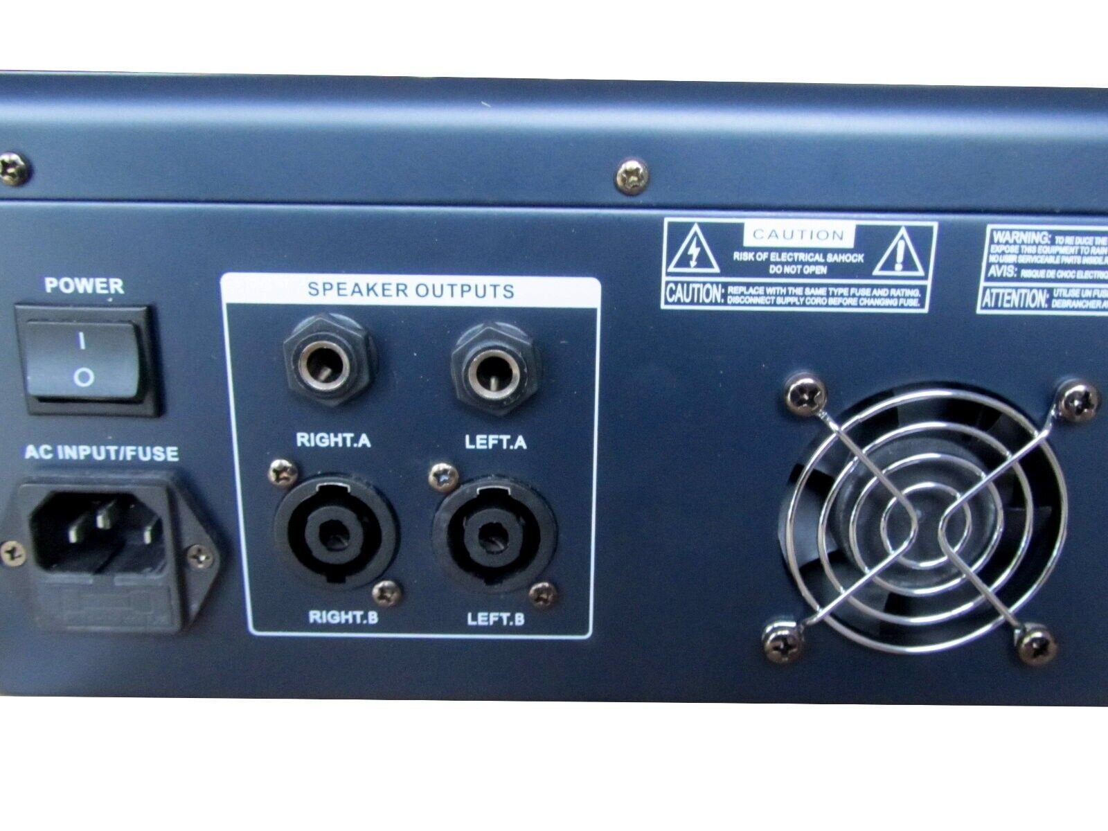 DSX Powermixer Pa Anlage DJ 25 USB W) Lautsprecher 2 Boxen (1200 Stativ Party-Lautsprecher Wege cm