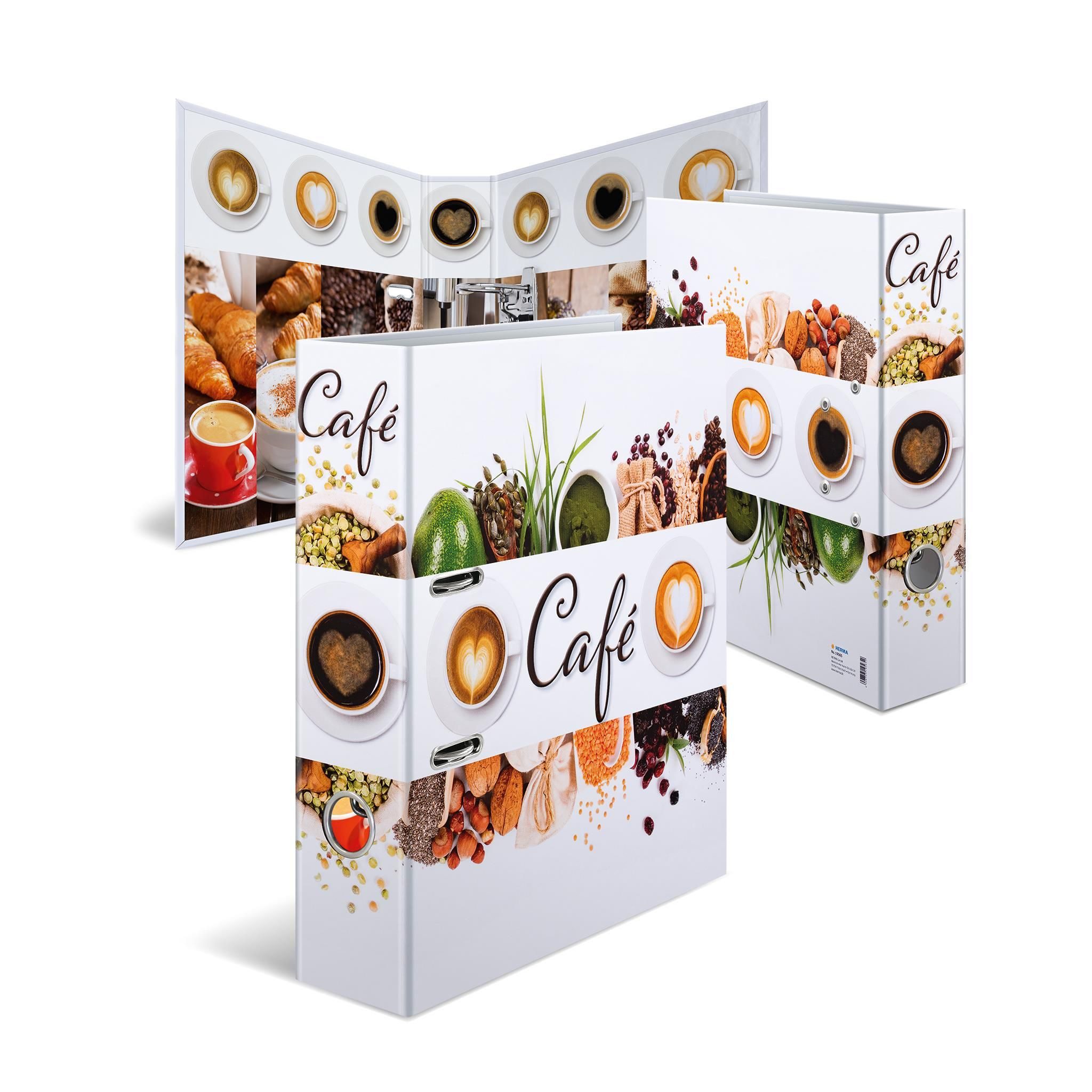 HERMA Aktenordner Herma Motiv-Ordner Karton A4, 7 cm Rückenbreite Coffee