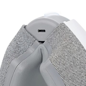 SKG Gesichtsmassagegerät SKG E3-EN Augenmassagegerät mit Kompresse und Musik – Weiß 1100 mAh