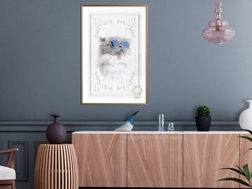 Artgeist Poster Cat with Glasses