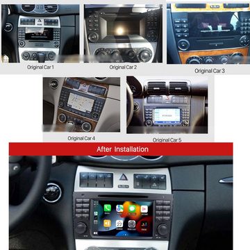 TAFFIO Für Mercedes Benz W463 W203 7" Touch Android Autoradio GPS CarPlay Einbau-Navigationsgerät