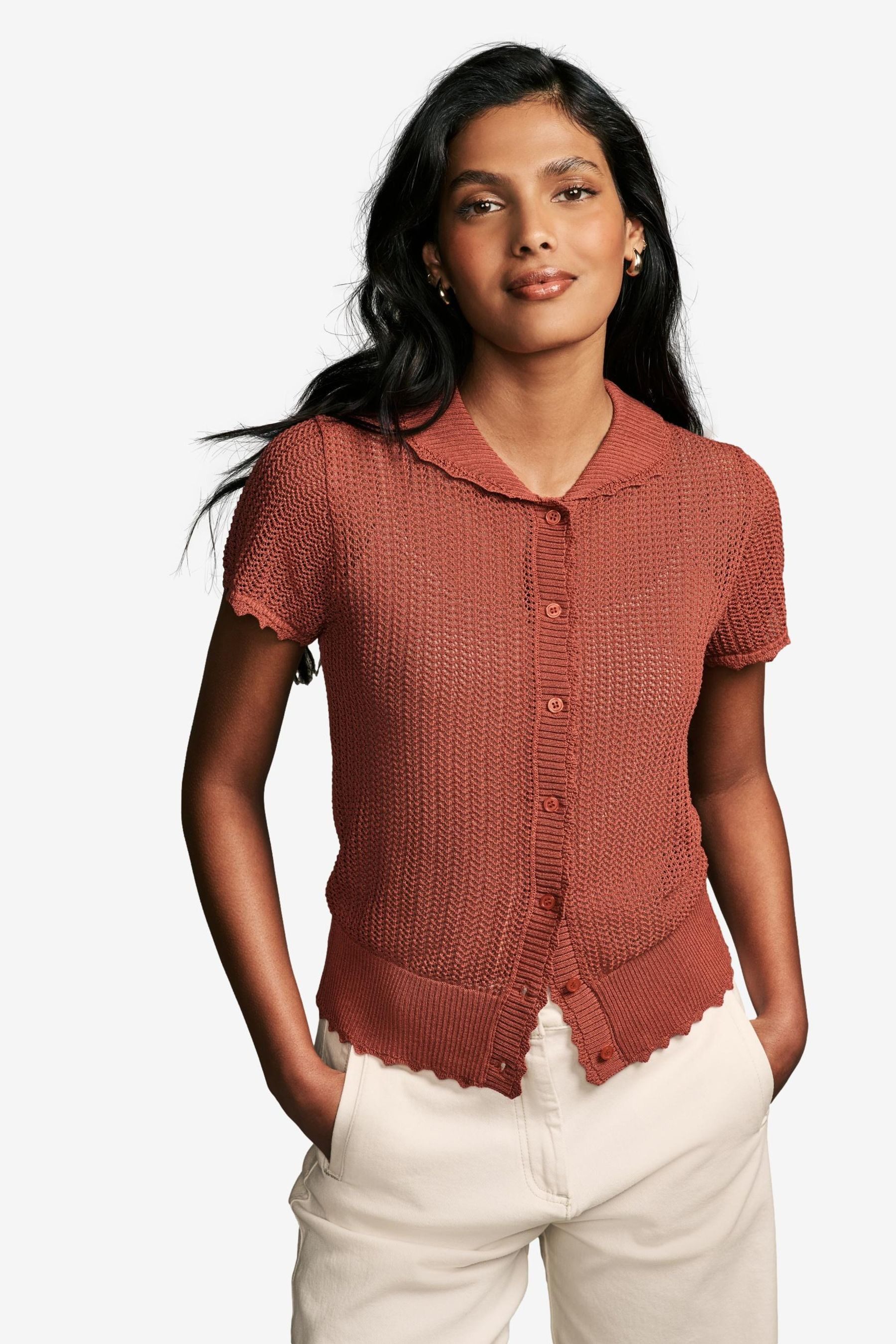 LAURA ASHLEY Kurzarmbluse Laura Ashley durchgeknöpftes günstig online kaufen