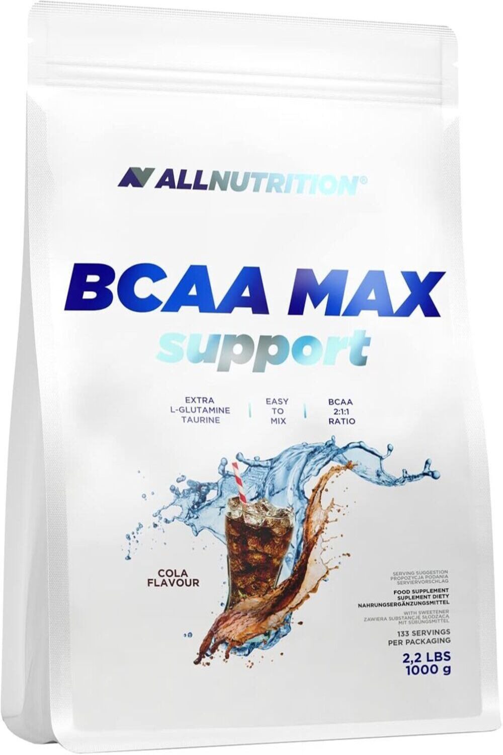 ALL NUTRITION BCAA 2:1:1 Pulver 1000g Aminosäure BCAAs Anabol Aminosäuren 1 Kg Pulver, 3750 mg BCAA pro Portion