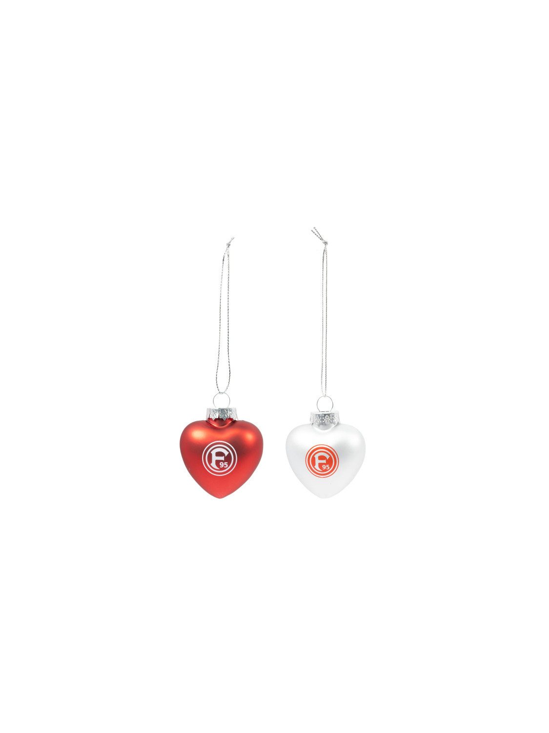 Fortuna Düsseldorf Christbaumschmuck Fortuna Düsseldorf Christbaumherzen 2er-Set