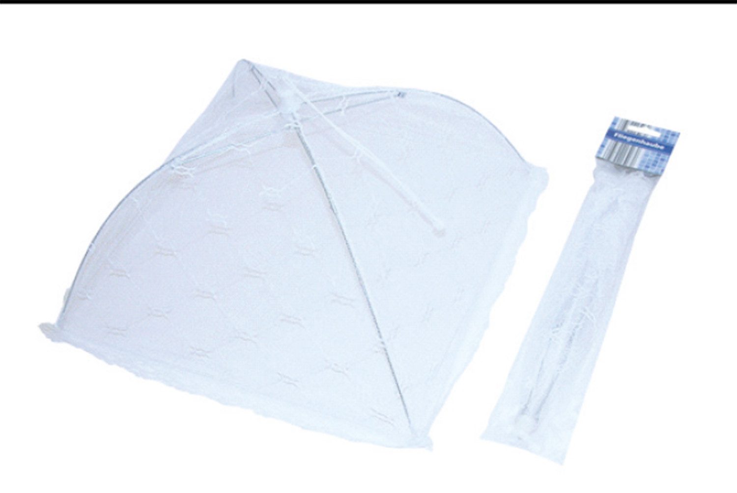 Global Partner Fliegenhaube Fliegenhaube, faltbar (Stück, 1 St., Fliegenhaube, Drahtgestell, Netzstoff), Fliegenhaube, faltbare Fliegenhaube, Fliegenschutz, Insektenschutz, Fl