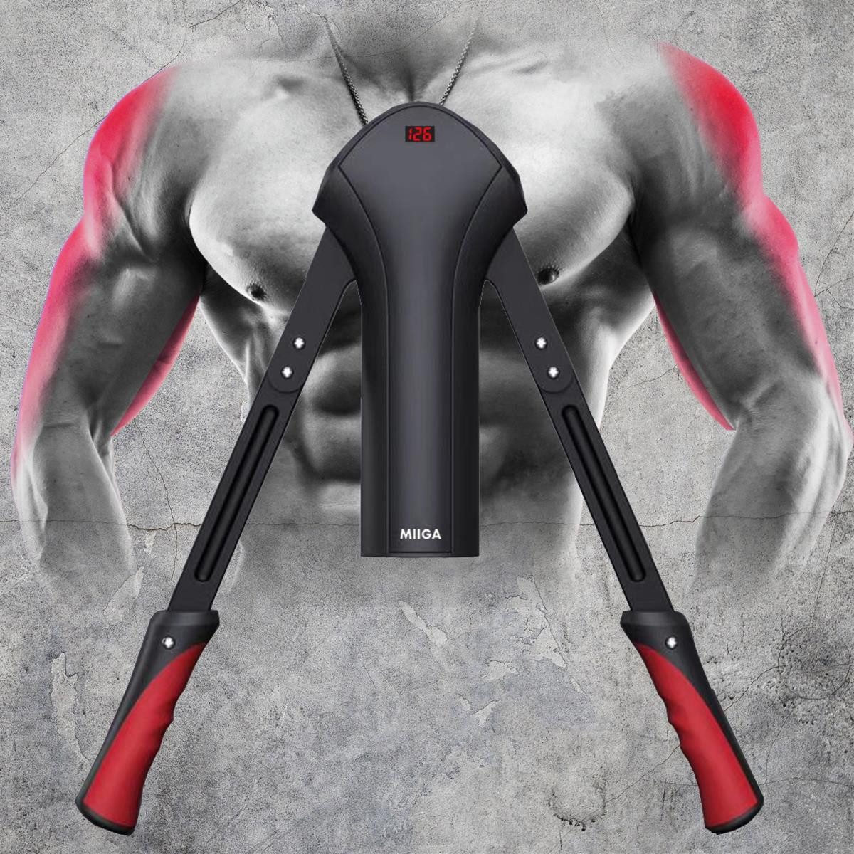 MIIGA Hantel MIIGA Biegehantel verstellbar 0-100 kg Eisen Bizeps Trizeps Trainer, (1 Biegehantel), Verstellbarer Widerstand LCD-Anzeige Sicherheitsbänder Standby-Modus