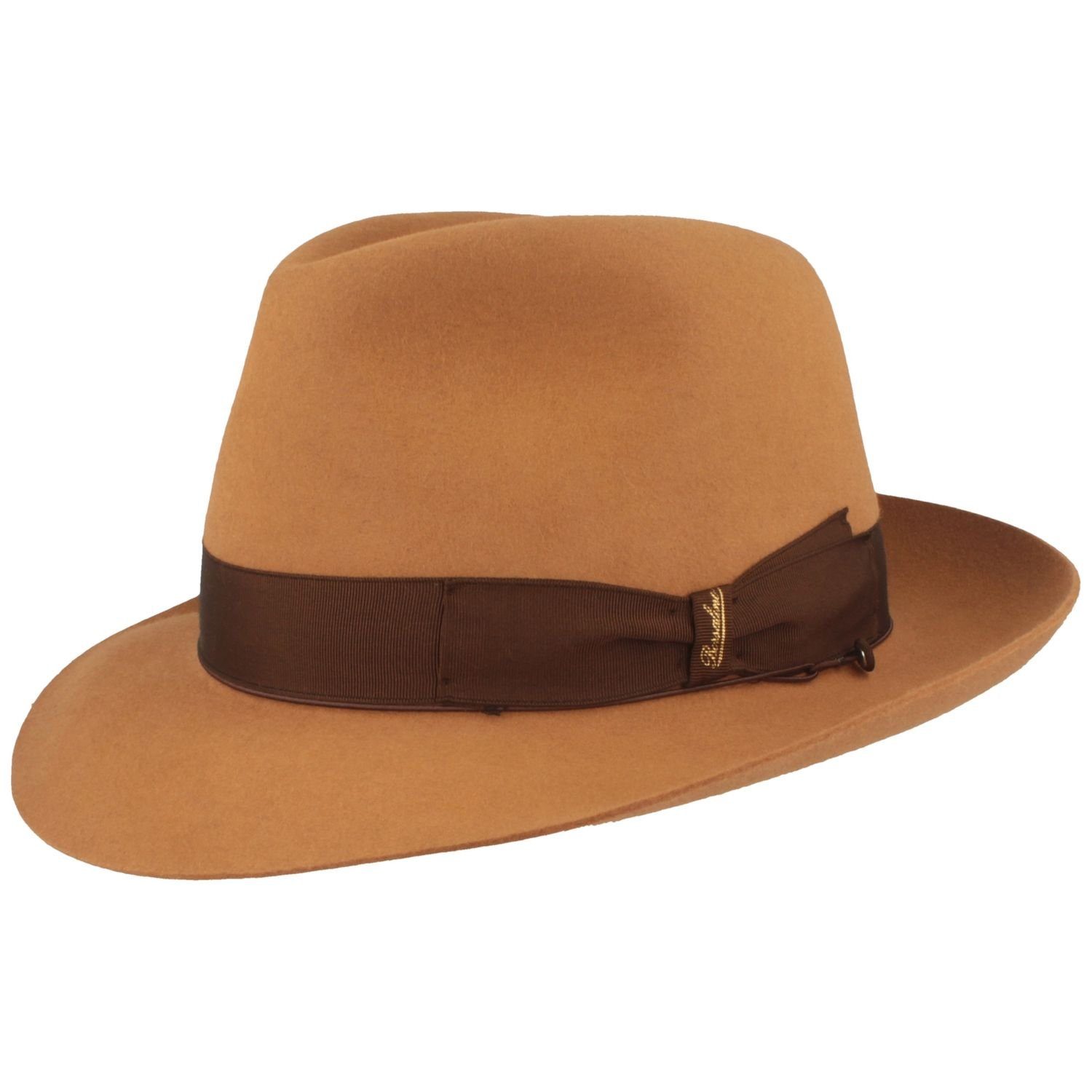 Borsalino Filzhut edler Haarfilzhut mit mittelbreiter Krempe
