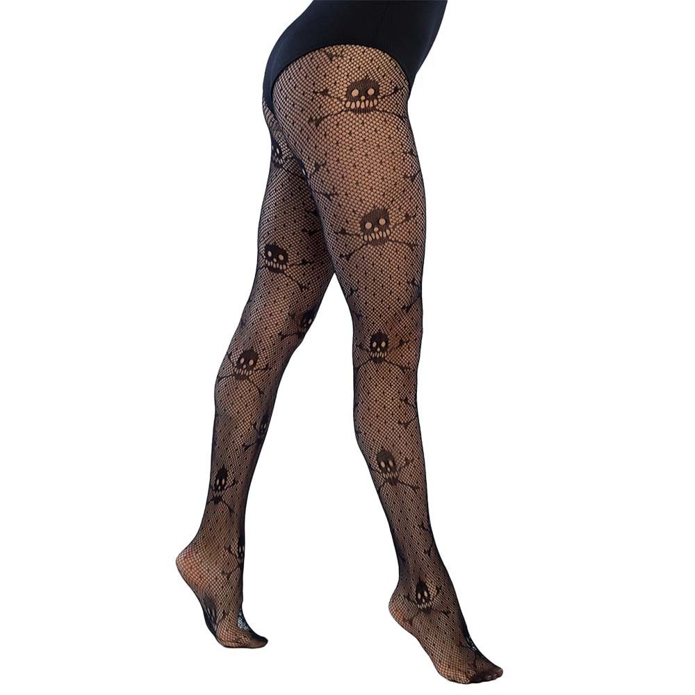 Kniestrümpfe Strumpfhose Idonea Totenkopf