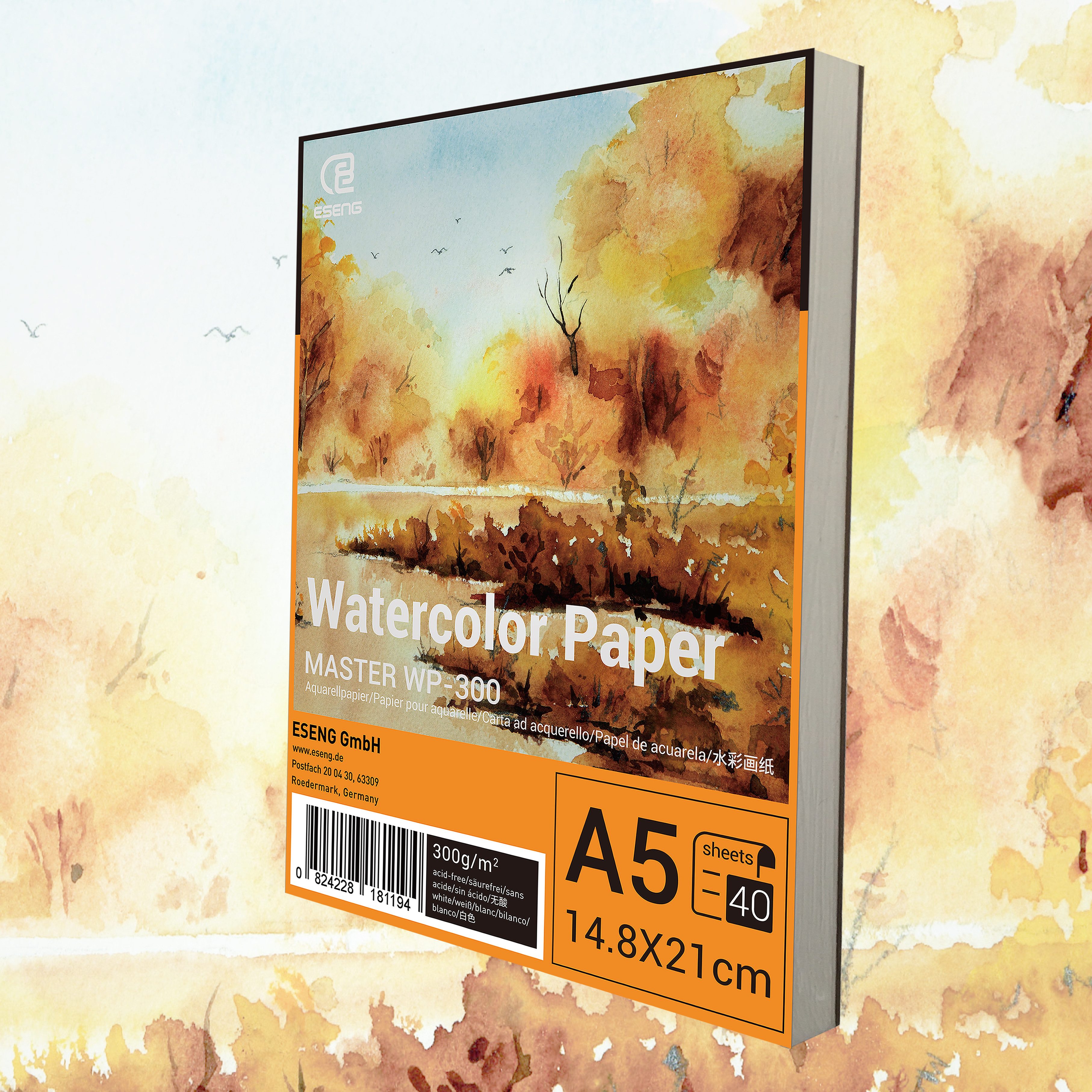ESENG Aquarellblock MASTER WP-300, 300GSM, A3/A4/A5