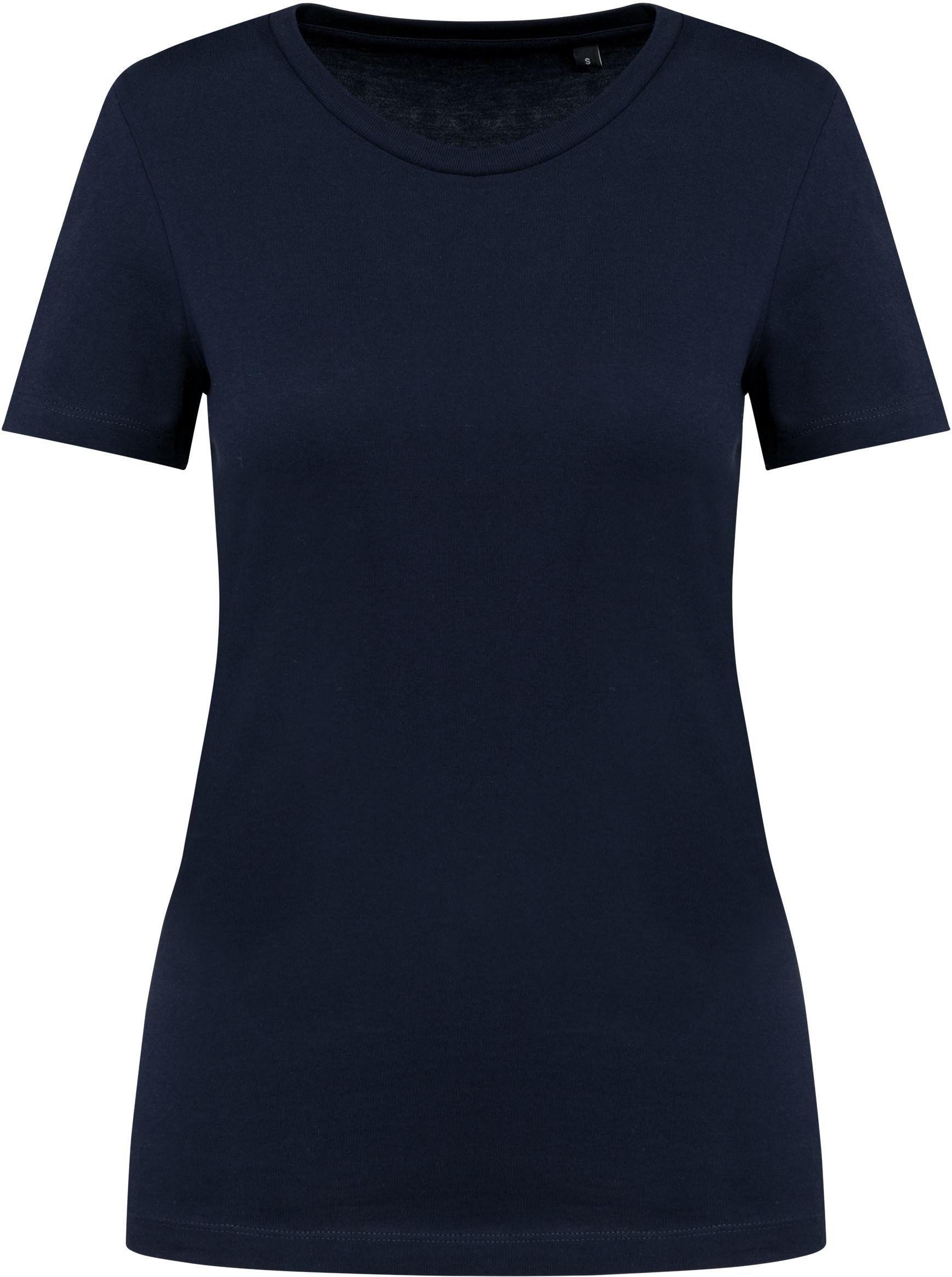 Rundhalsshirt Supima® Damen-T-Shirt Rundhalsausschnitt und kurzen Ärmeln