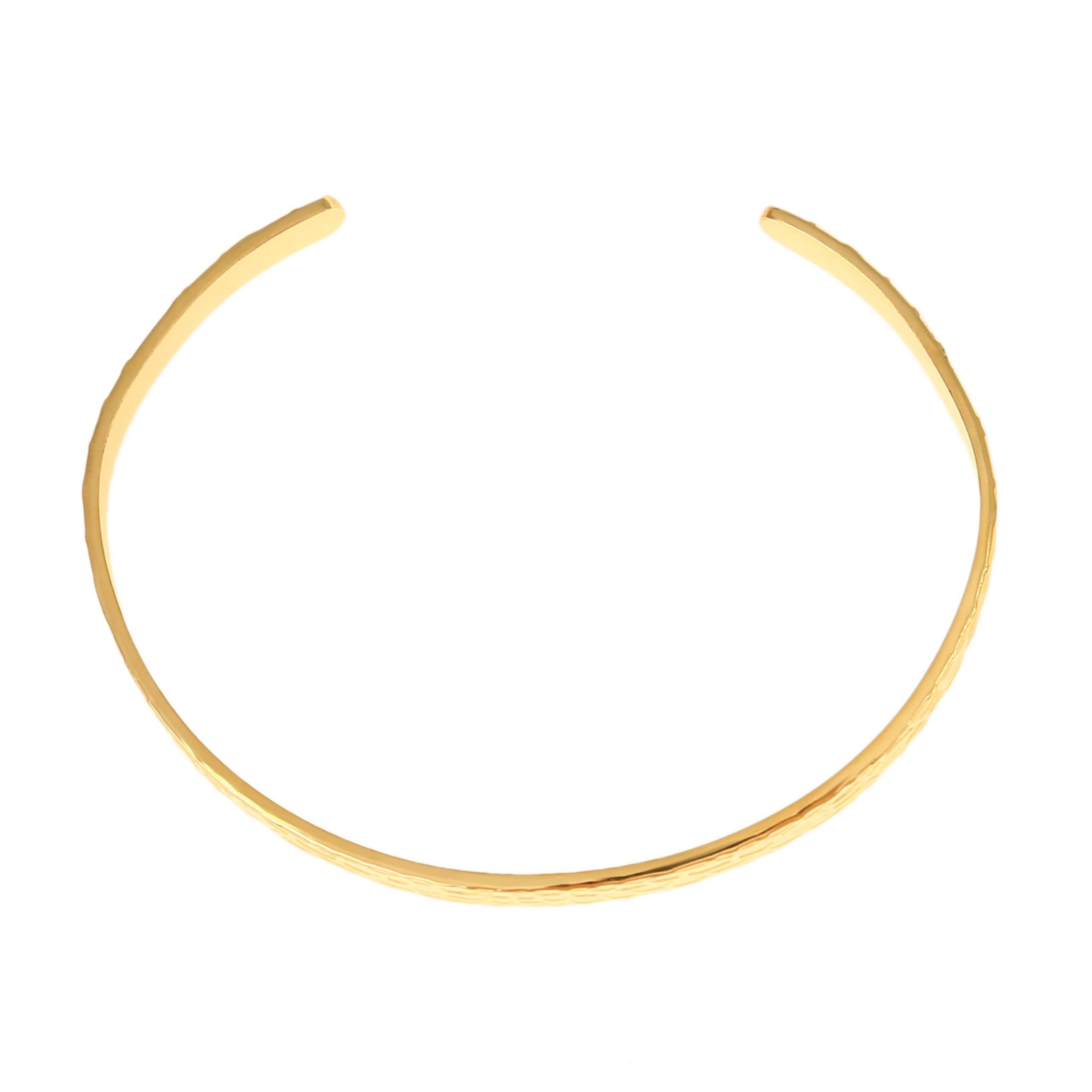 Made by Nami Armreif Edelstahl Armreif Gold Schmuck Damen Gehämmert Geschenke für Frauen, Wasserfest & Verstellbar Geschenkideen Frauen oder Mädchen