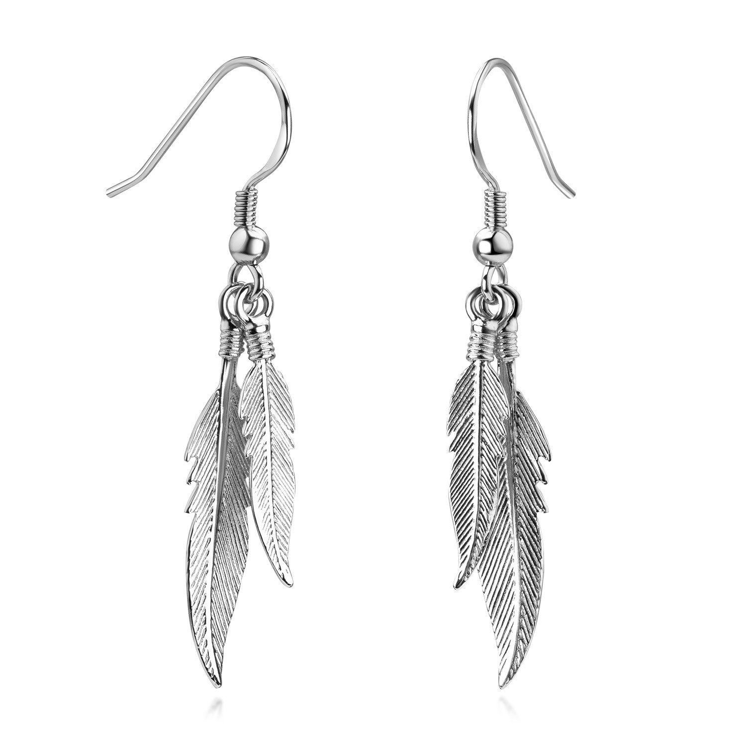 Materia Paar Ohrhaken Damen Silber Federn Vogel Freiheit hängend SO-111, 92 günstig online kaufen