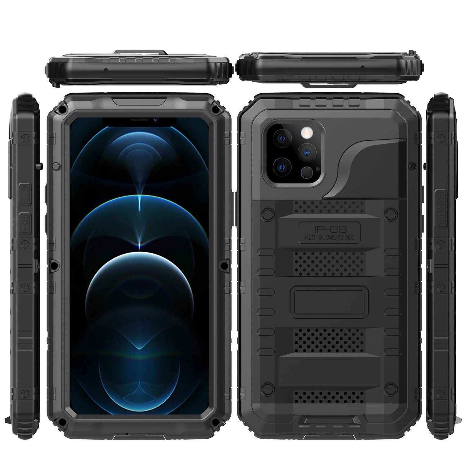 Cadorabo Handyhülle für Apple iPhone 12 PRO Hülle Apple iPhone 12 PRO, Hülle - Schutzhülle - Robuster 360° Rundumschutz mit Displayschutz