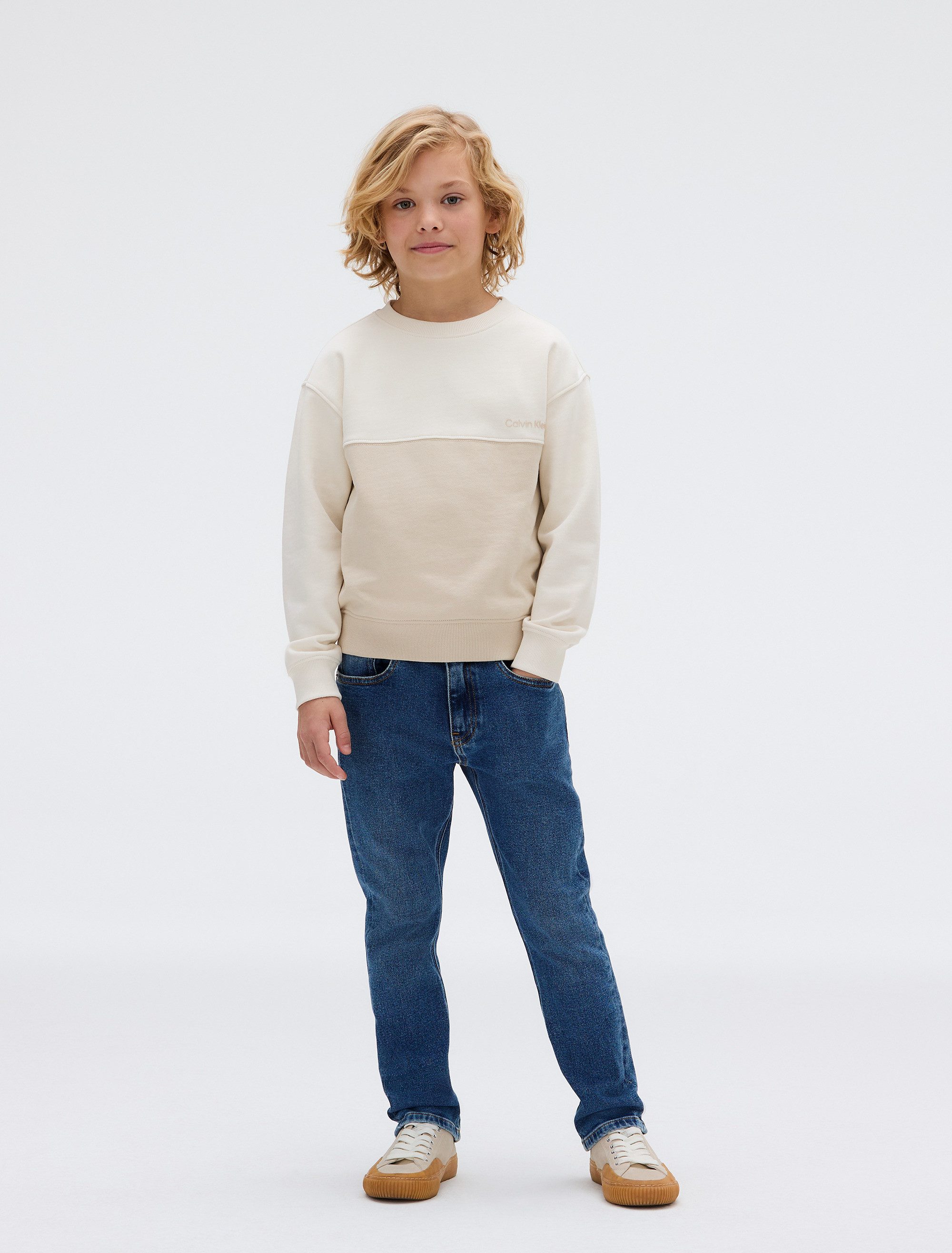 Calvin Klein Jeans Dad-Jeans DAD AUTHENTIC STONE BLUE für Kinder bis 16 Jahre