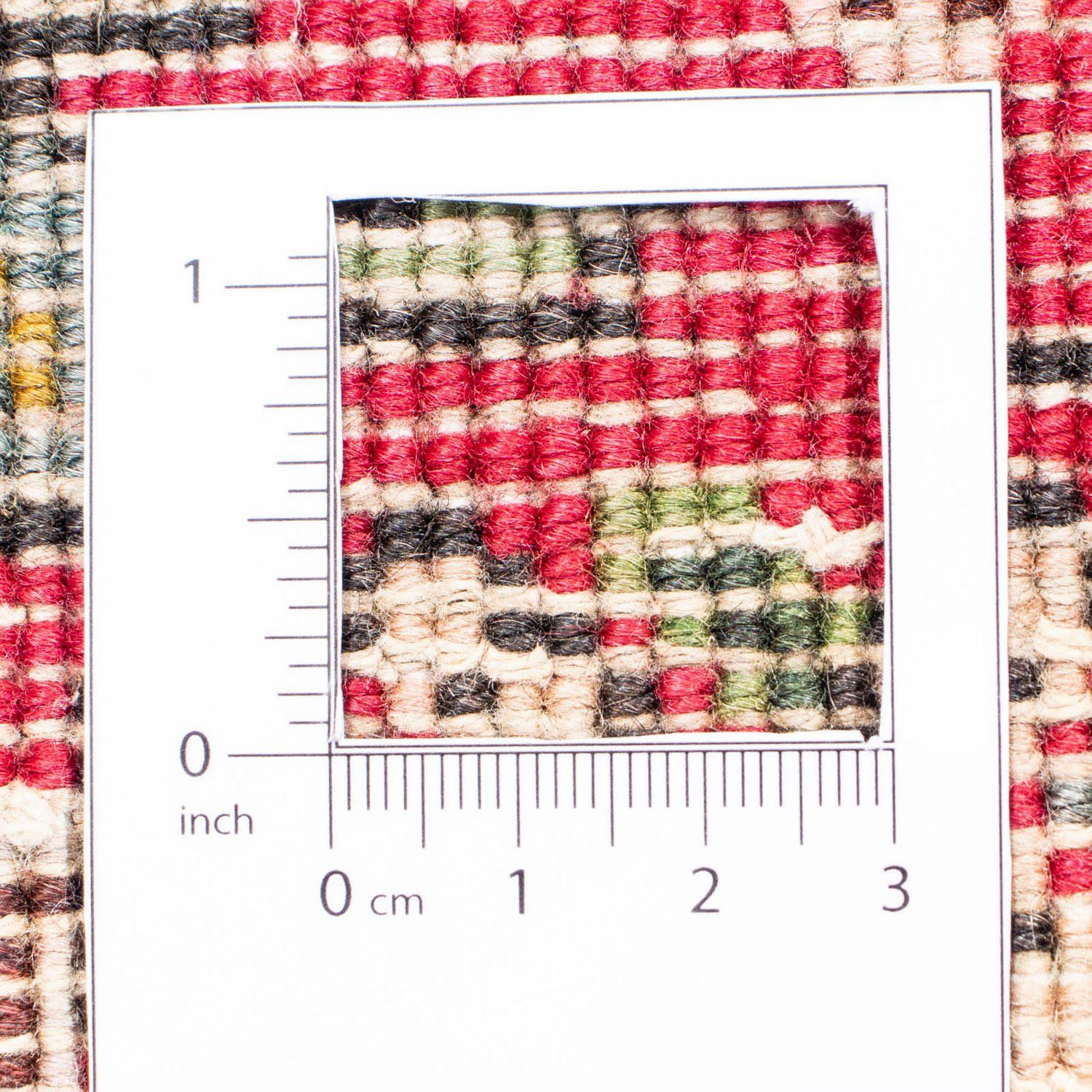 Höhe: Zertifikat mm, x 10 Medaillon Rosso rechteckig, Unikat Wollteppich cm, Täbriz 200 287 chiaro morgenland, mit